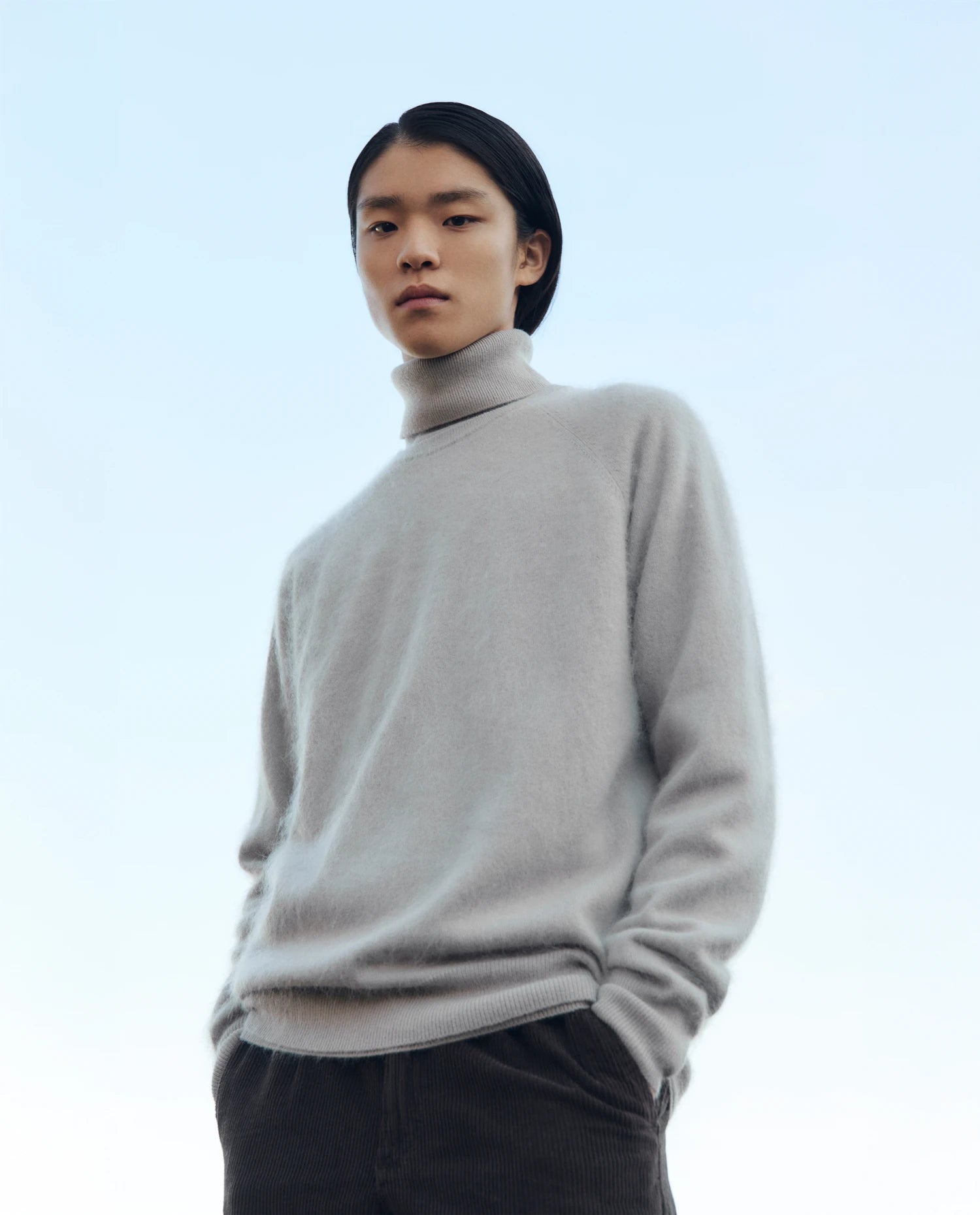 255-30060-48_13 - Allude - 100% Cashmere Active Beige Fall/Winter 2025/2026 Flachstrick Gerade Passform Grobstrick Herren NEW Pullover Rundhals SAPG::255-30060