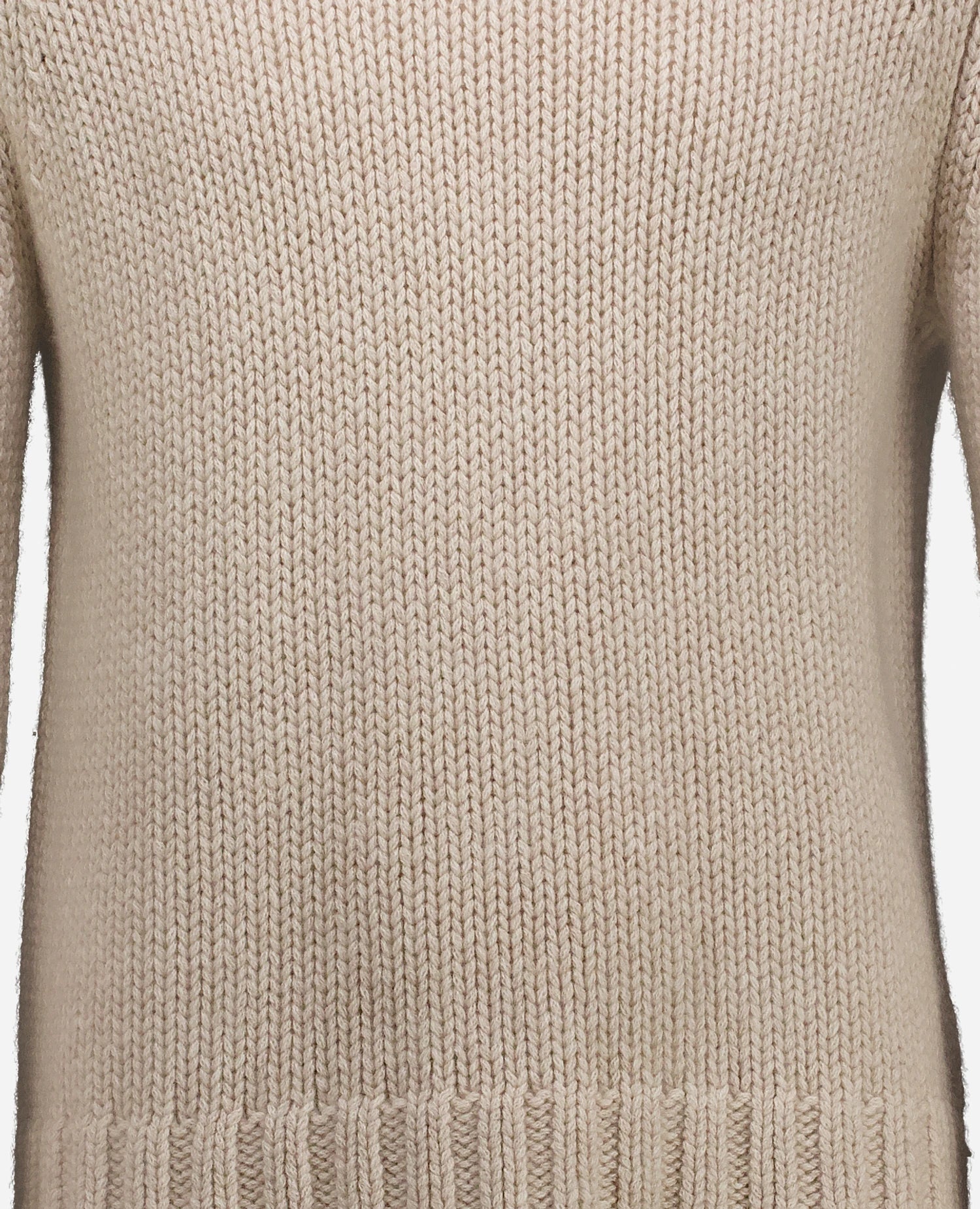 255-30060-48_41 - Allude - 100% Cashmere Active Beige Fall/Winter 2025/2026 Flachstrick Gerade Passform Grobstrick Herren NEW Pullover Rundhals SAPG::255-30060