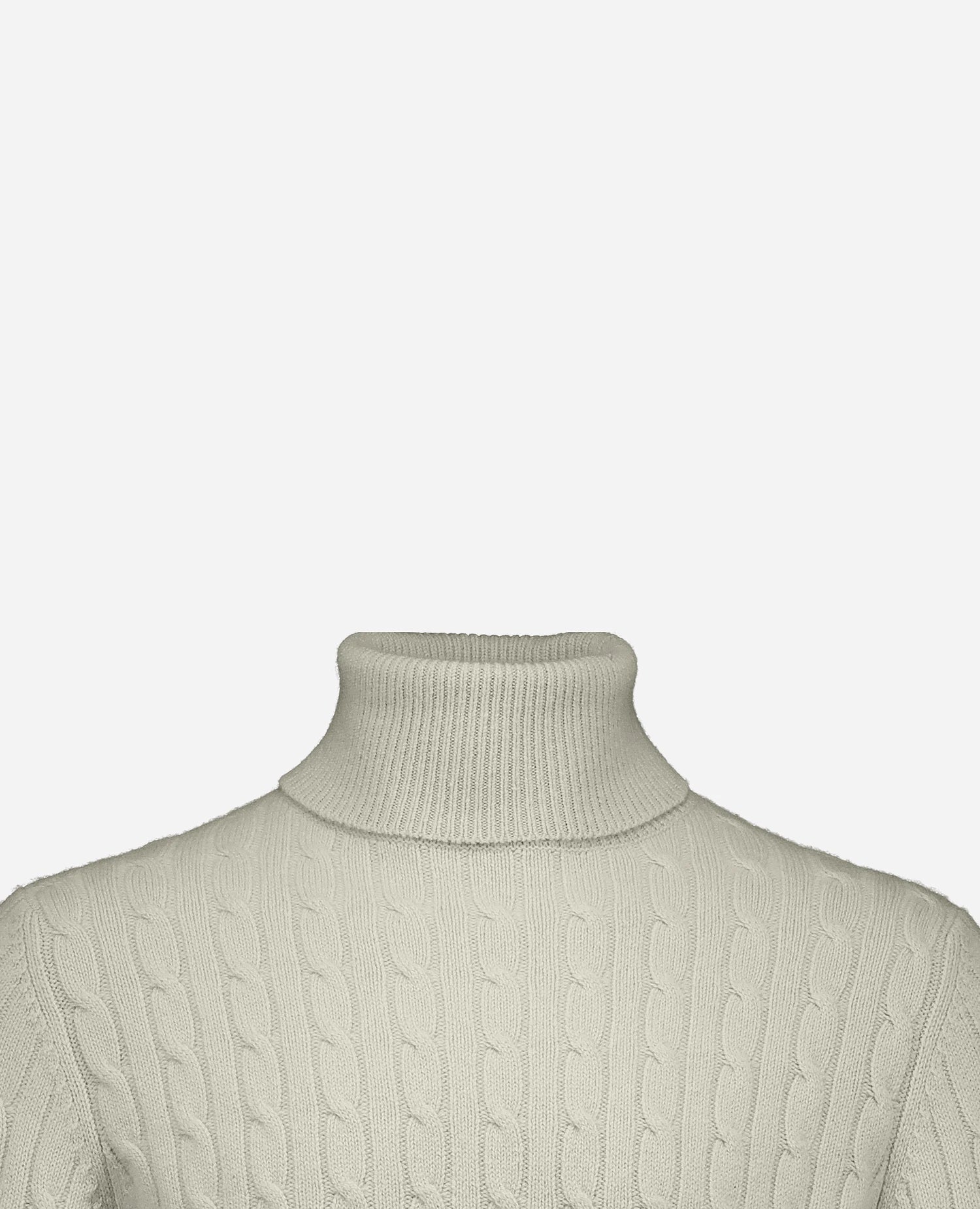 255-30090-82_40 - Allude - 100% Cashmere Active Fall/Winter 2025/2026 Gerade Passform Grau Herren mittelschwerer Strick NEW Pullover Rollkragen SAPG::255-30090 Zopfmuster