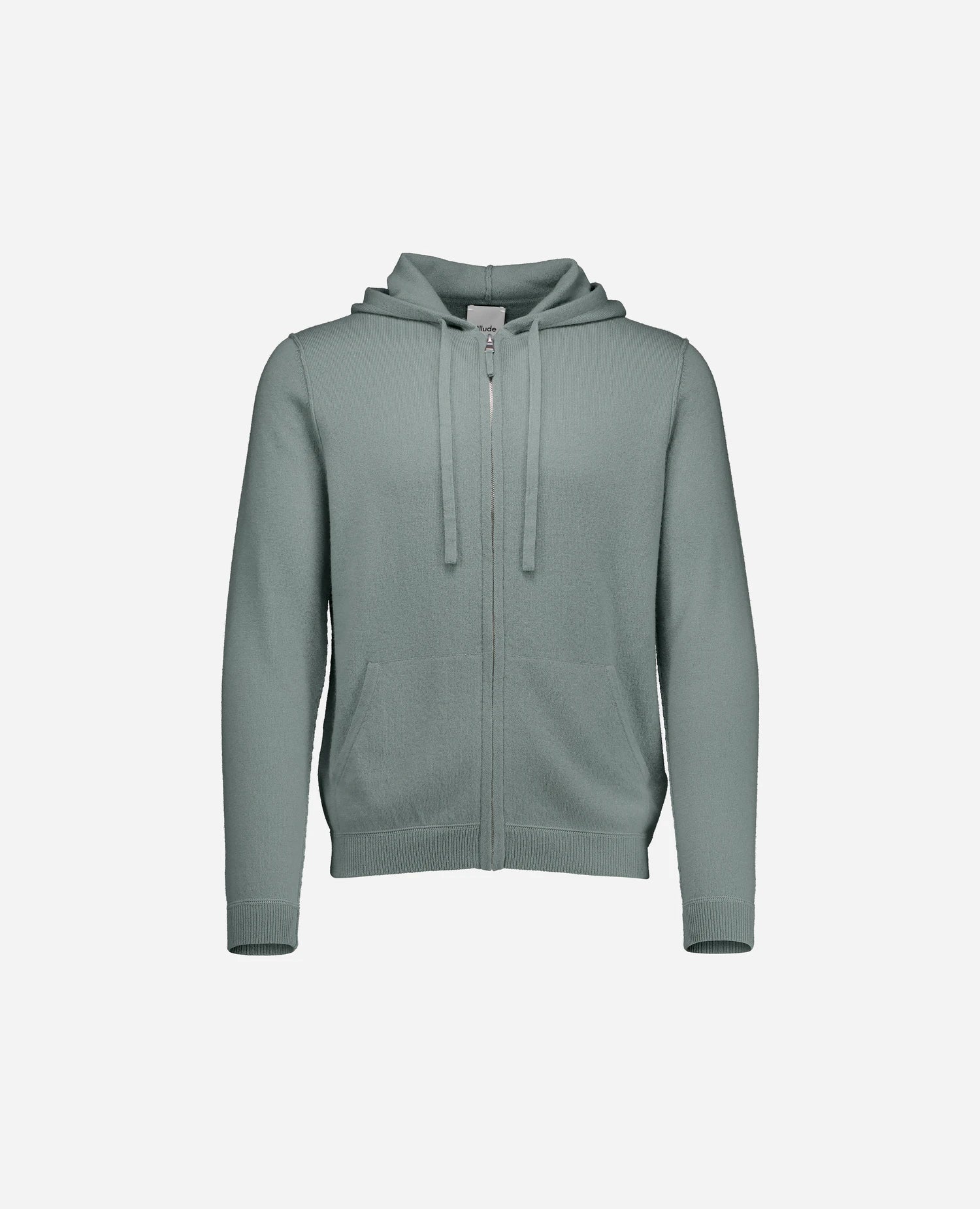 255-37010-31_3 - Allude - 30% Cashmere 70% Wolle Active Fall/Winter 2025/2026 Feinstrick Flachstrick Gerade Passform Grün Herren Kapuze NEW SAPG::255-37010 Strickjacke