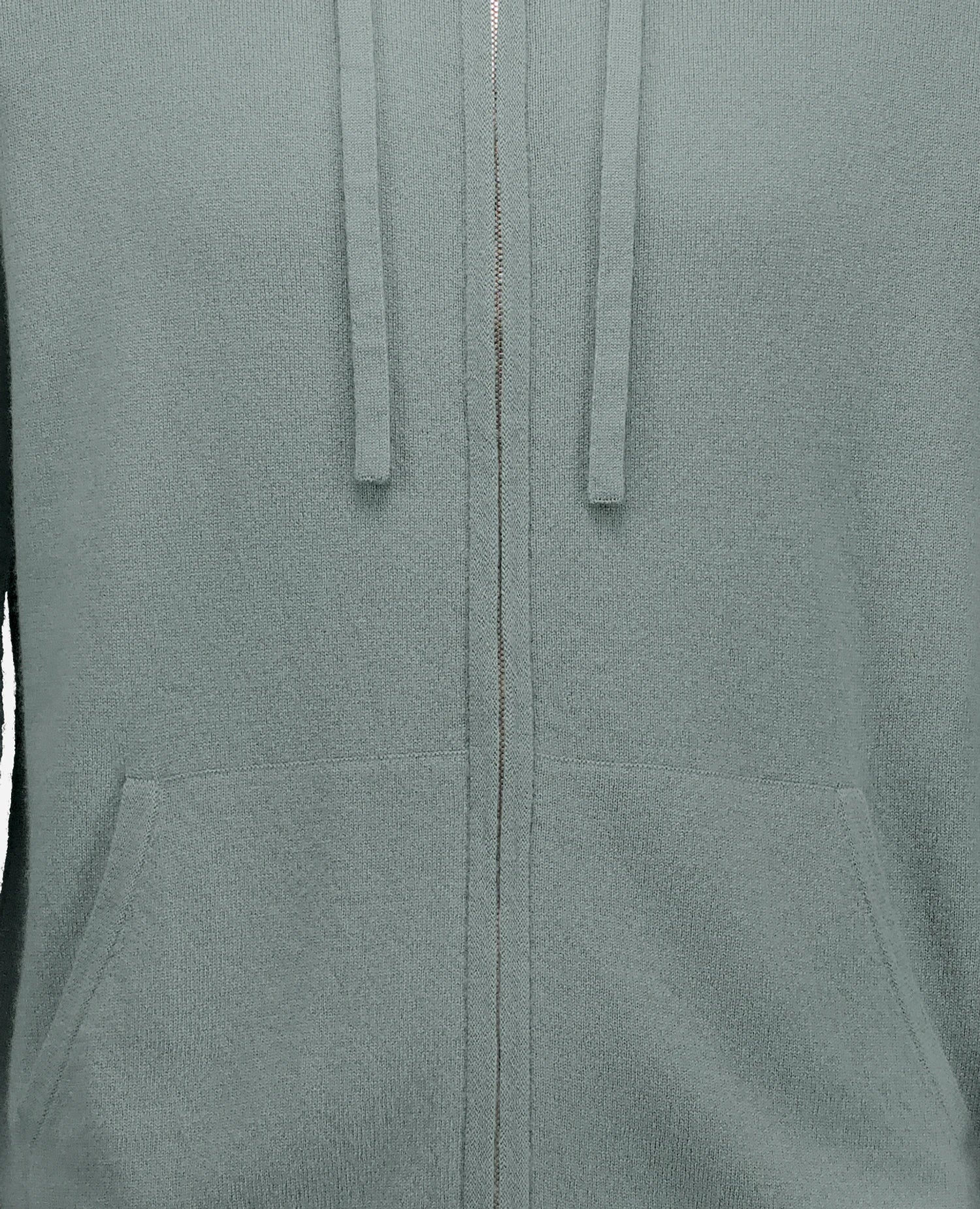 255-37010-31_41 - Allude - 30% Cashmere 70% Wolle Active Fall/Winter 2025/2026 Feinstrick Flachstrick Gerade Passform Grün Herren Kapuze NEW SAPG::255-37010 Strickjacke