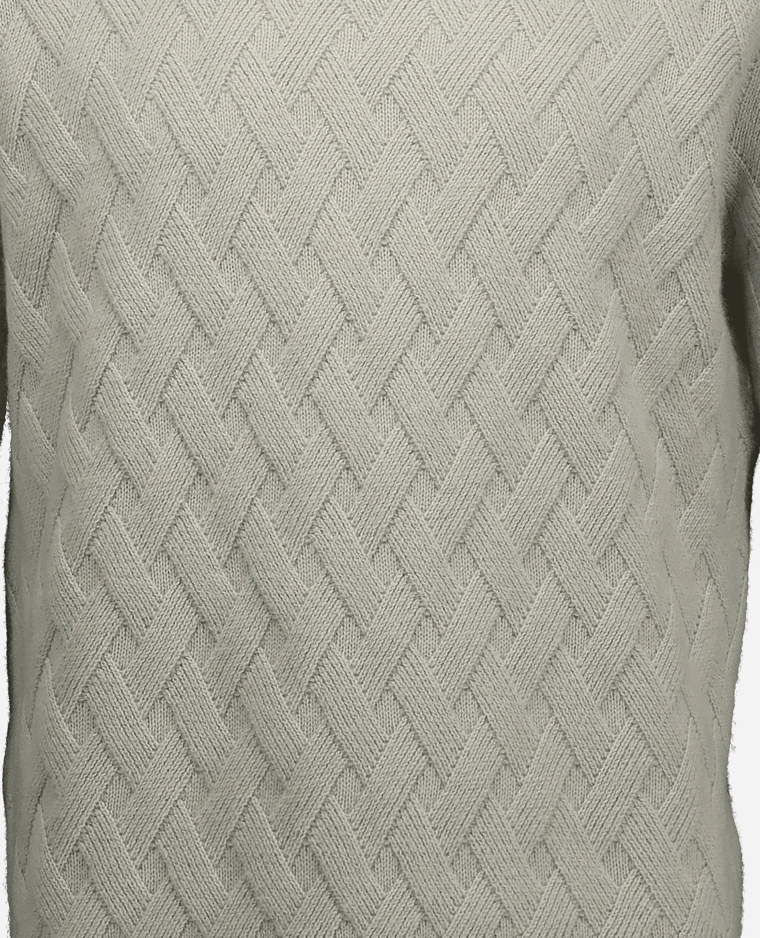 255-37630-82_41 - Allude - 30% Cashmere 70% Wolle Active Fall/Winter 2025/2026 Gerade Passform Grau Herren mittelschwerer Strick NEW Pullover Rauten-Strickmuster SAPG::255-37630 Stehkragen