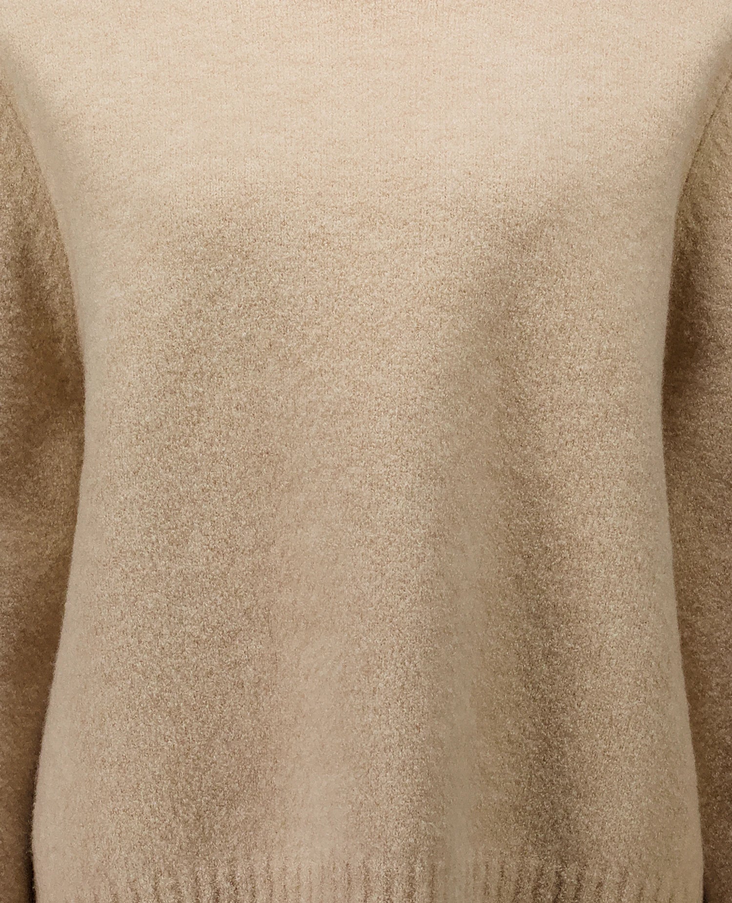 255-63005-48_41 - Allude - 2% Elastan 22% Cashmere 24% Polyamid 52% Merino Wolle Active Beige Damen Fall/Winter 2025/2026 Flachstrick Grobstrick Lockerer Schnitt NEW Pullover SAPG::255-63005 Stehkragen