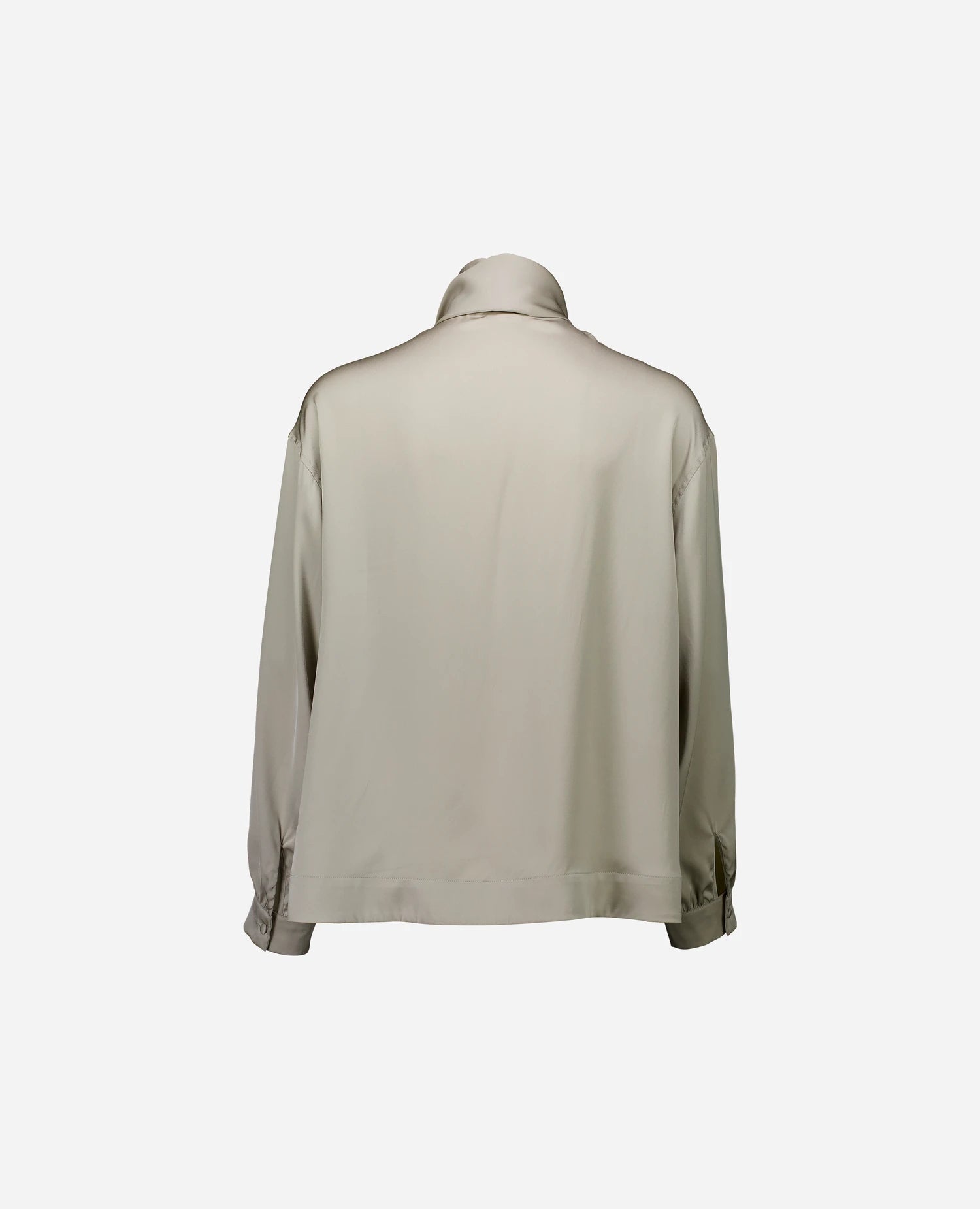 255-84014-82_4 - Allude - 0 7% Spandex 93% Seide Active Bluse Damen Fall/Winter 2025/2026 Grau Lockerer Schnitt NEW SAPG::255-84014