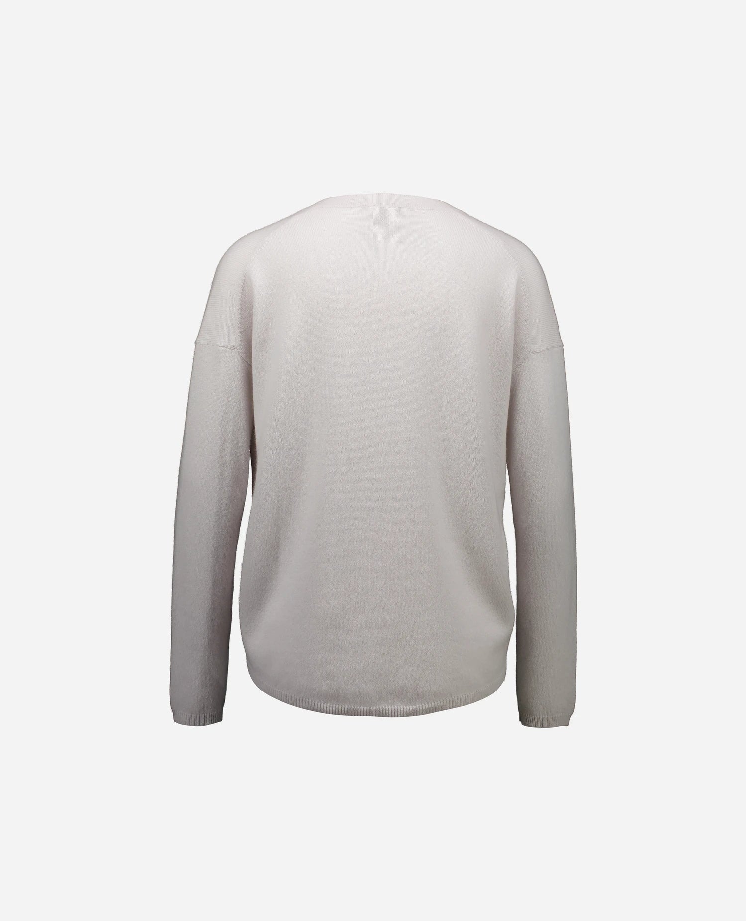 262-11112-80_2 - Allude - 100% Cashmere Cashmere Damen Grau Langarm SAPG::262-11112 Spring/Summer 2026 Strickjacke V-Ausschnitt