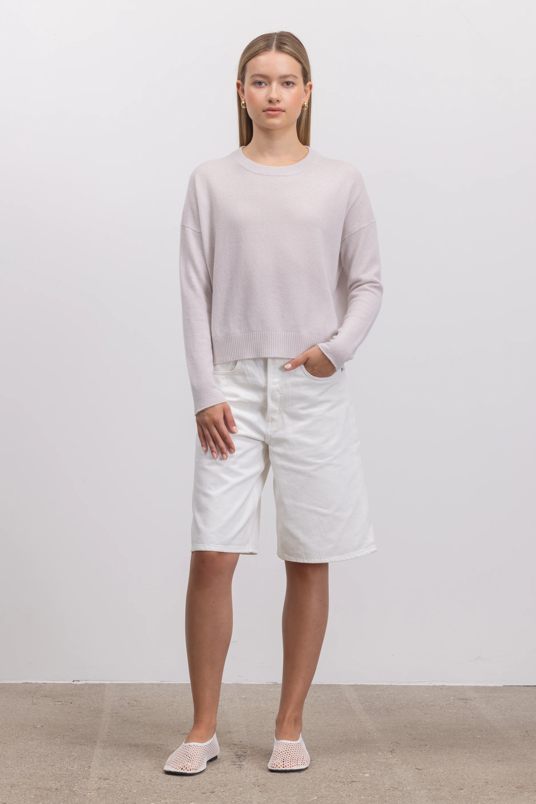 262-11115-80_5 - Allude - 100% Cashmere Cashmere Damen Grau Langarm Pullover Rundhals SAPG::262-11115 Spring/Summer 2026