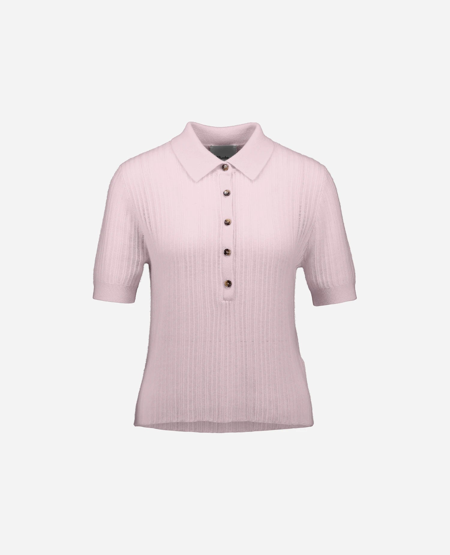 262-11122-60_1 - Allude - 100% Cashmere Active Cashmere Damen Halbarm NEW Polo Pullover Rose SAPG::262-11122 Spring/Summer 2026