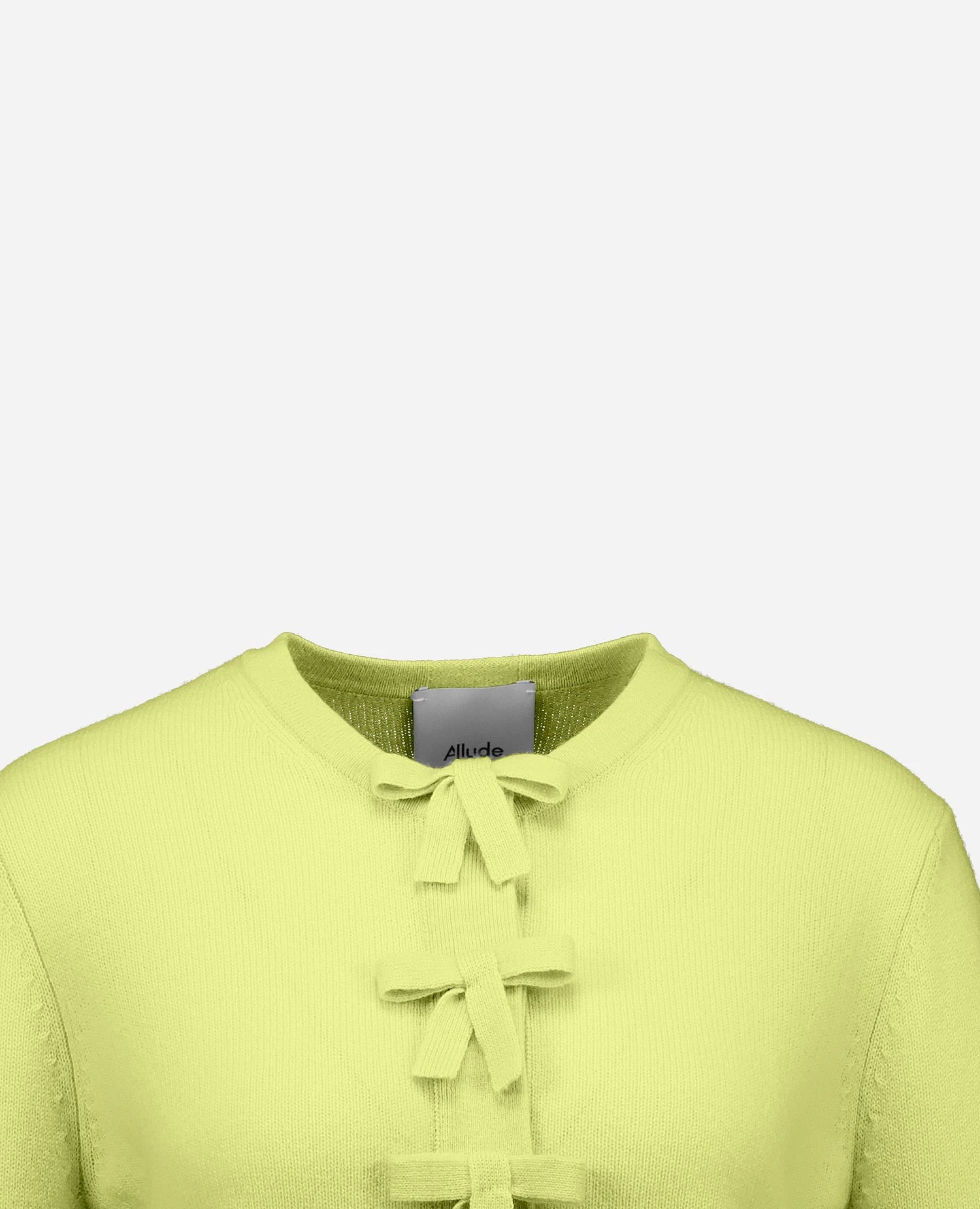262-11140-20_3 - Allude - 100% Cashmere Active Cashmere Damen Gelb Langarm NEW Rundhals SAPG::262-11140 Spring/Summer 2026 Strickjacke