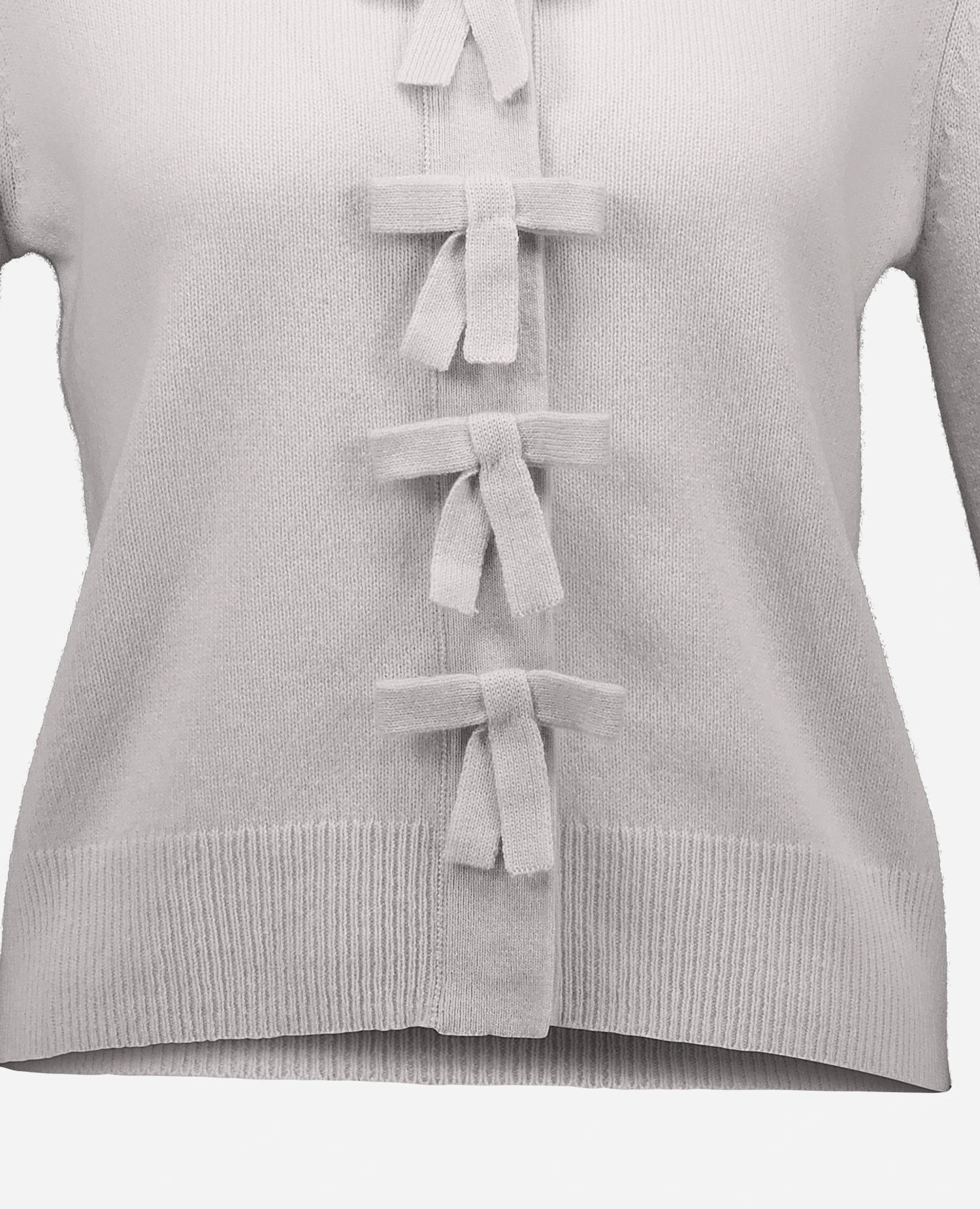 262-11140-80_4 - Allude - 100% Cashmere Active Cashmere Damen Grau Langarm NEW Rundhals SAPG::262-11140 Spring/Summer 2026 Strickjacke