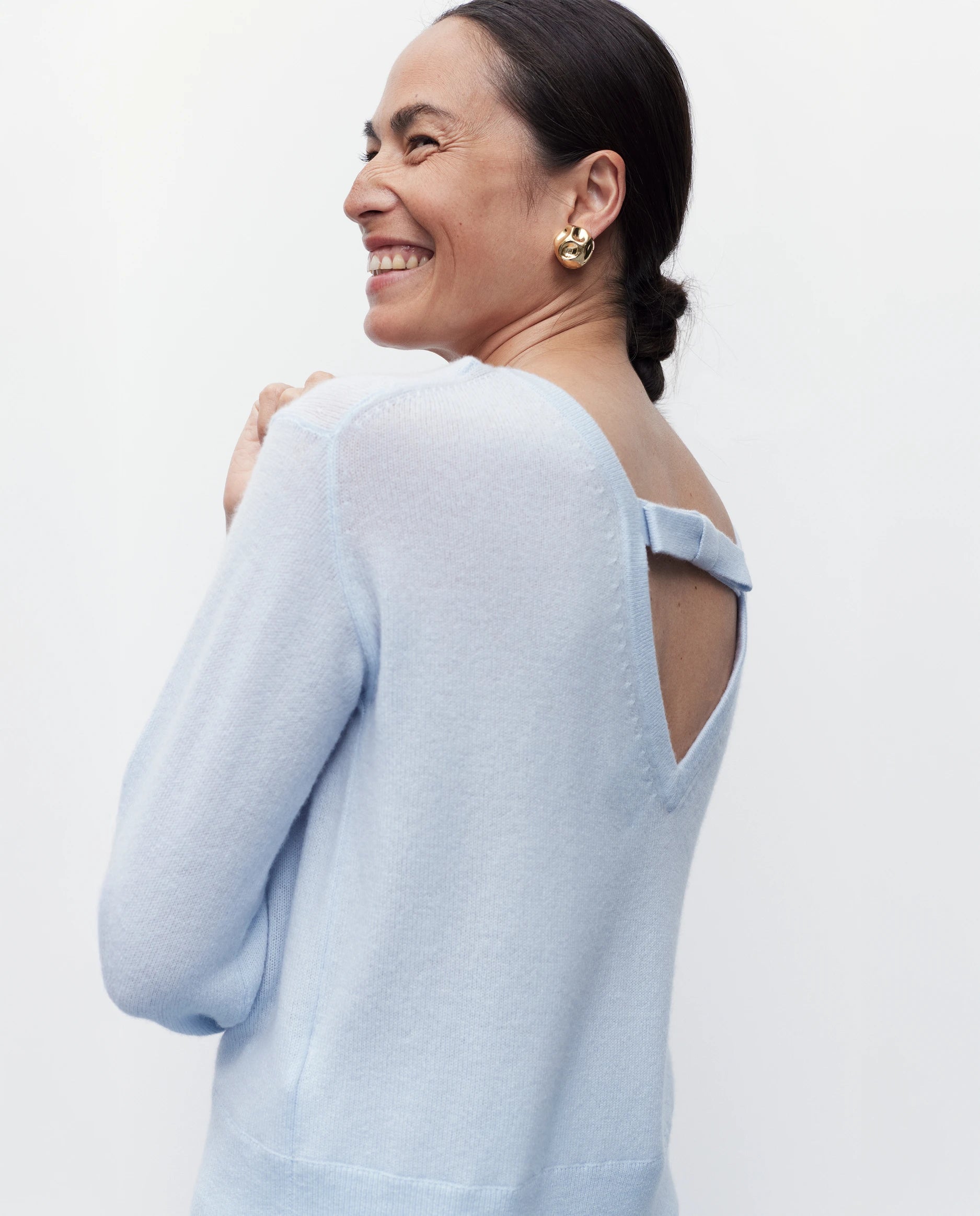 262-11141-10_1794 - Allude - 100% Cashmere Active Blau Cashmere Damen Langarm NEW Pullover Rundhals SAPG::262-11141 Spring/Summer 2026