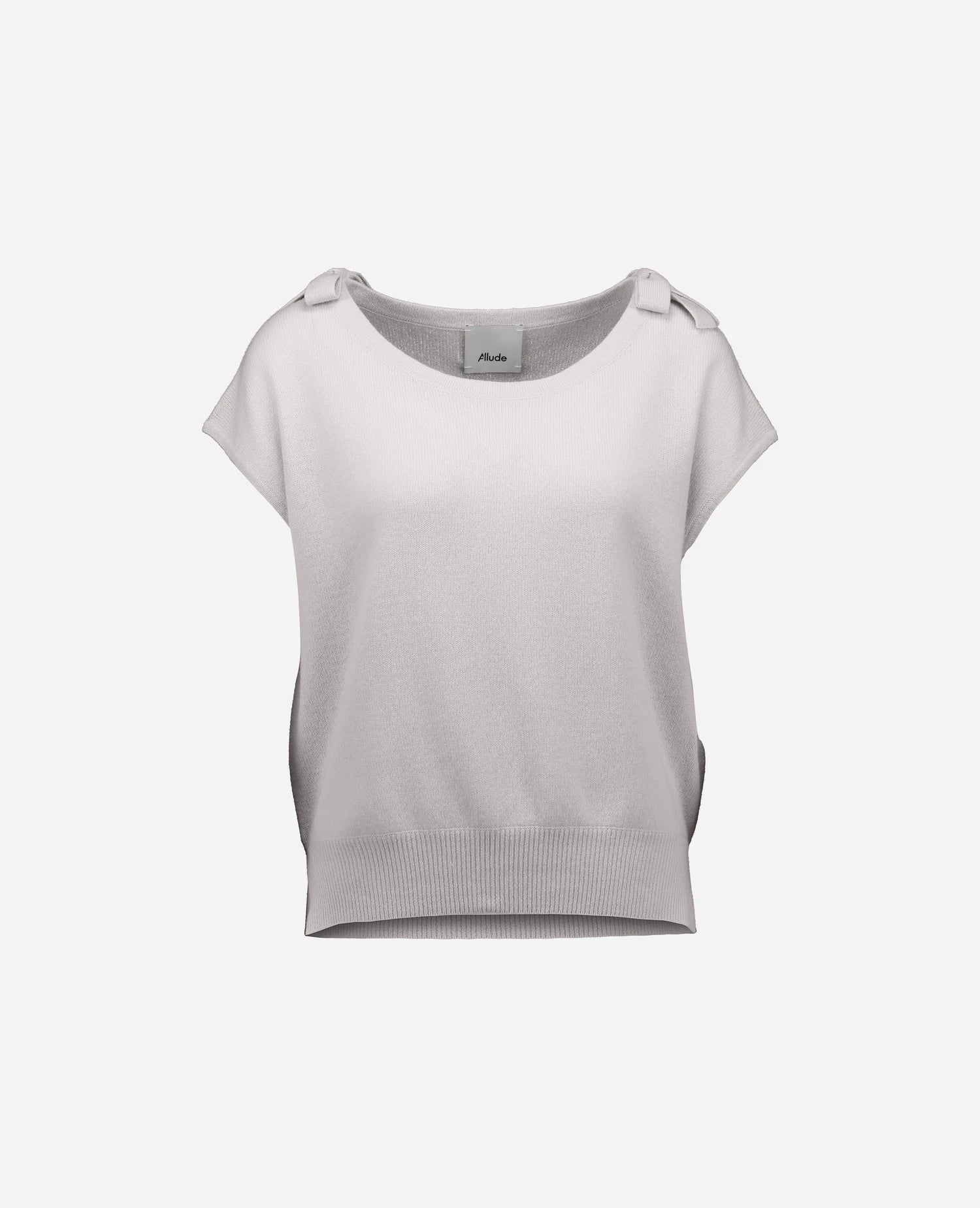 262-11142-80_1 - Allude - 1/8 Arm 100% Cashmere Active Cashmere Damen Grau Pullover SAPG::262-11142 Spring/Summer 2026 U-Boot