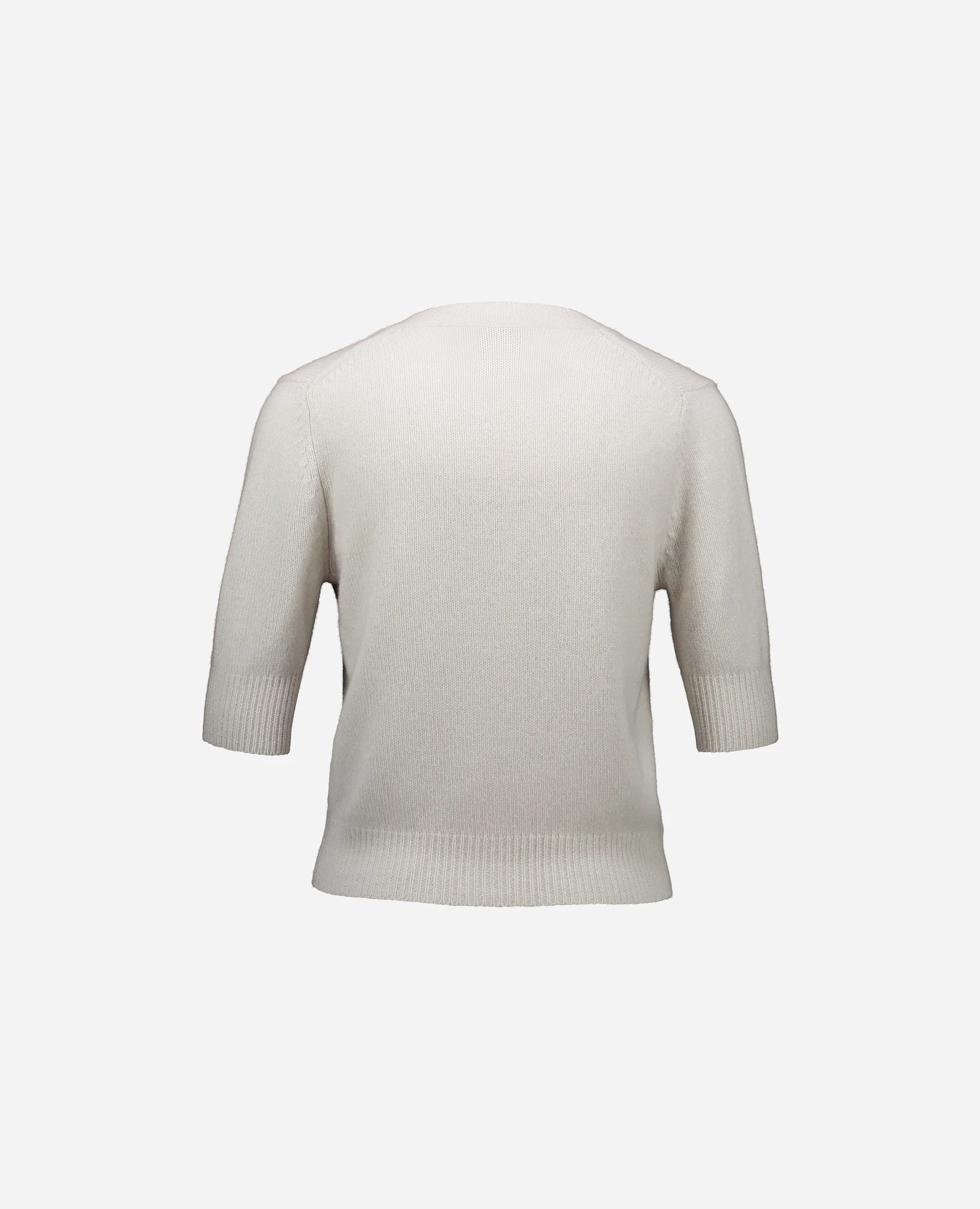 262-11162-4080_2 - Allude - 100% Cashmere Active Cashmere Damen Halbarm NEW SAPG::262-11162 Spring/Summer 2026 Strickjacke V-Ausschnitt Weiß