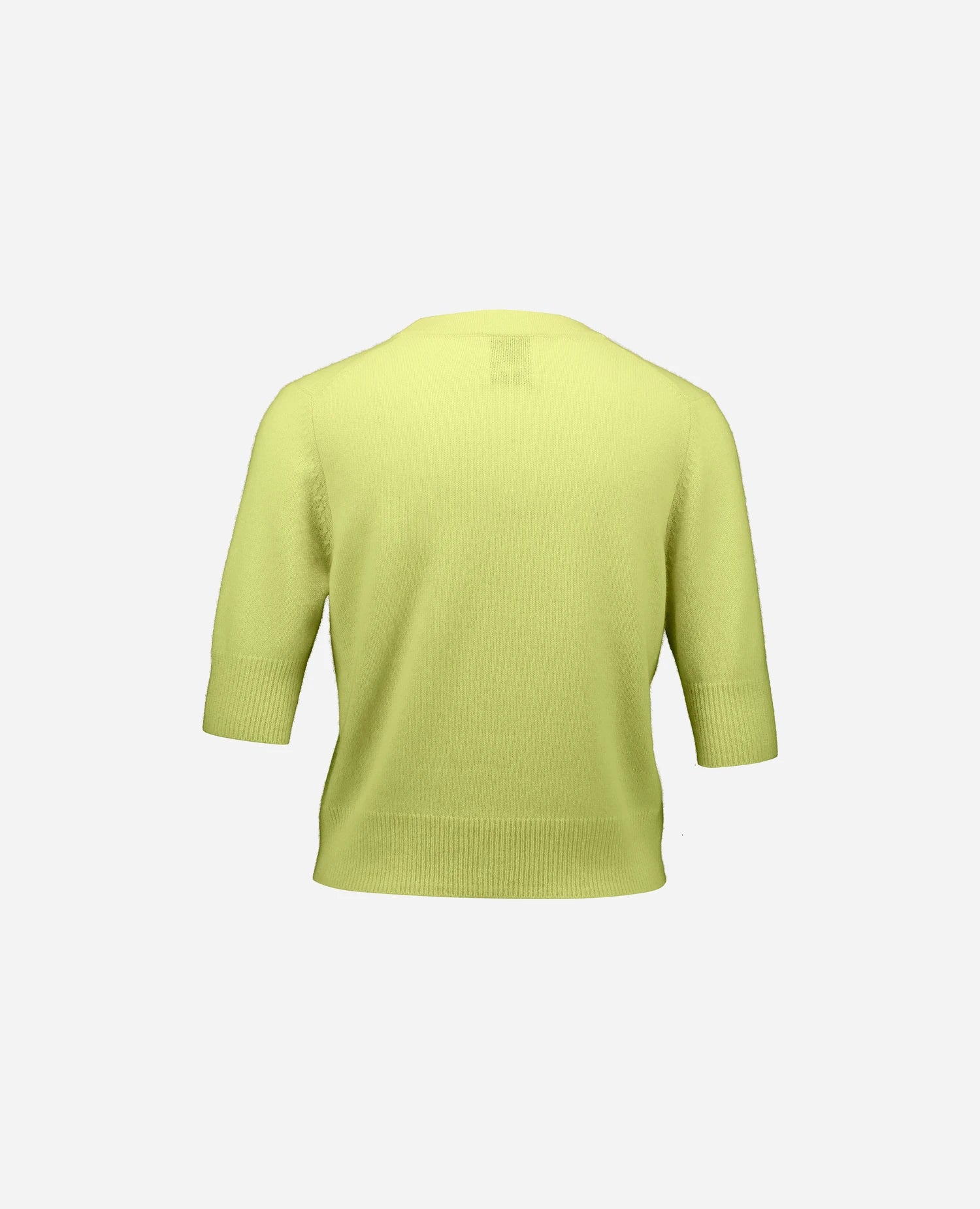 262-11172-20_2 - Allude - 100% Cashmere Active Cashmere Damen Gelb Halbarm NEW SAPG::262-11172 Spring/Summer 2026 Strickjacke V-Ausschnitt