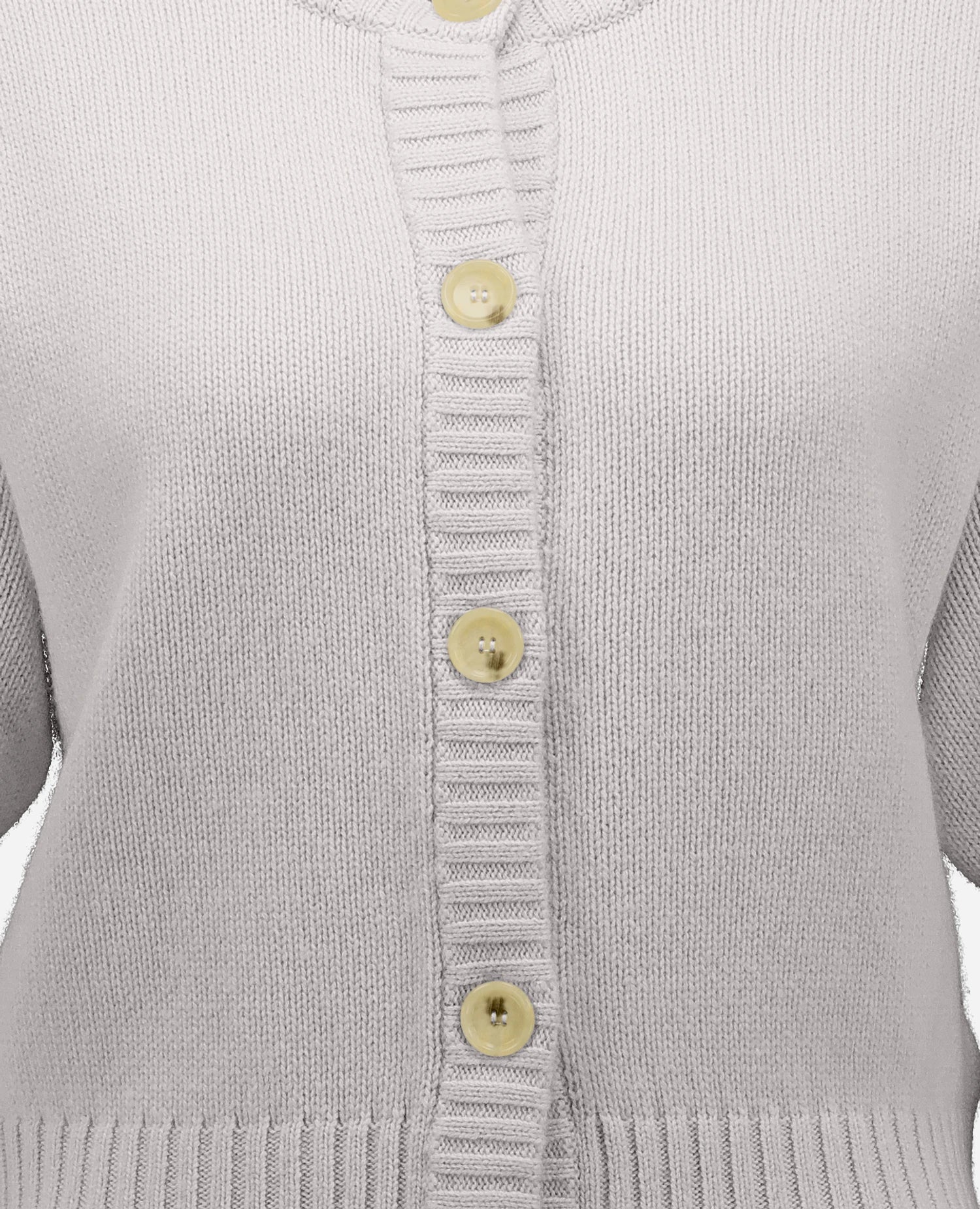 262-11181-80_4 - Allude - 100% Cashmere Active Cashmere Damen Grau Halbarm NEW Rundhals SAPG::262-11181 Spring/Summer 2026 Strickjacke