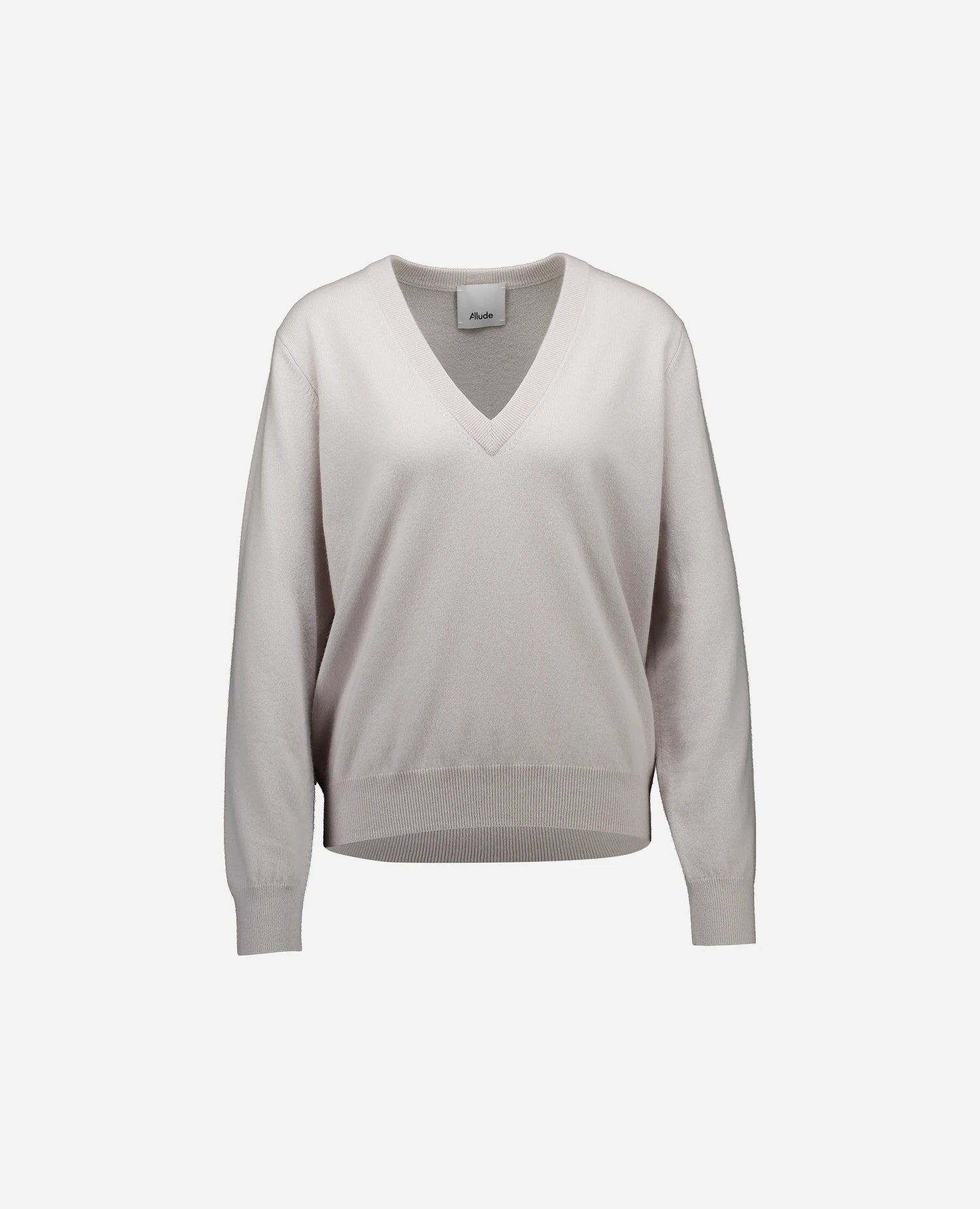 262-11191-80_1 - Allude - 100% Cashmere Active Cashmere Damen Grau Langarm NEW Pullover SAPG::262-11191 Spring/Summer 2026 V-Ausschnitt