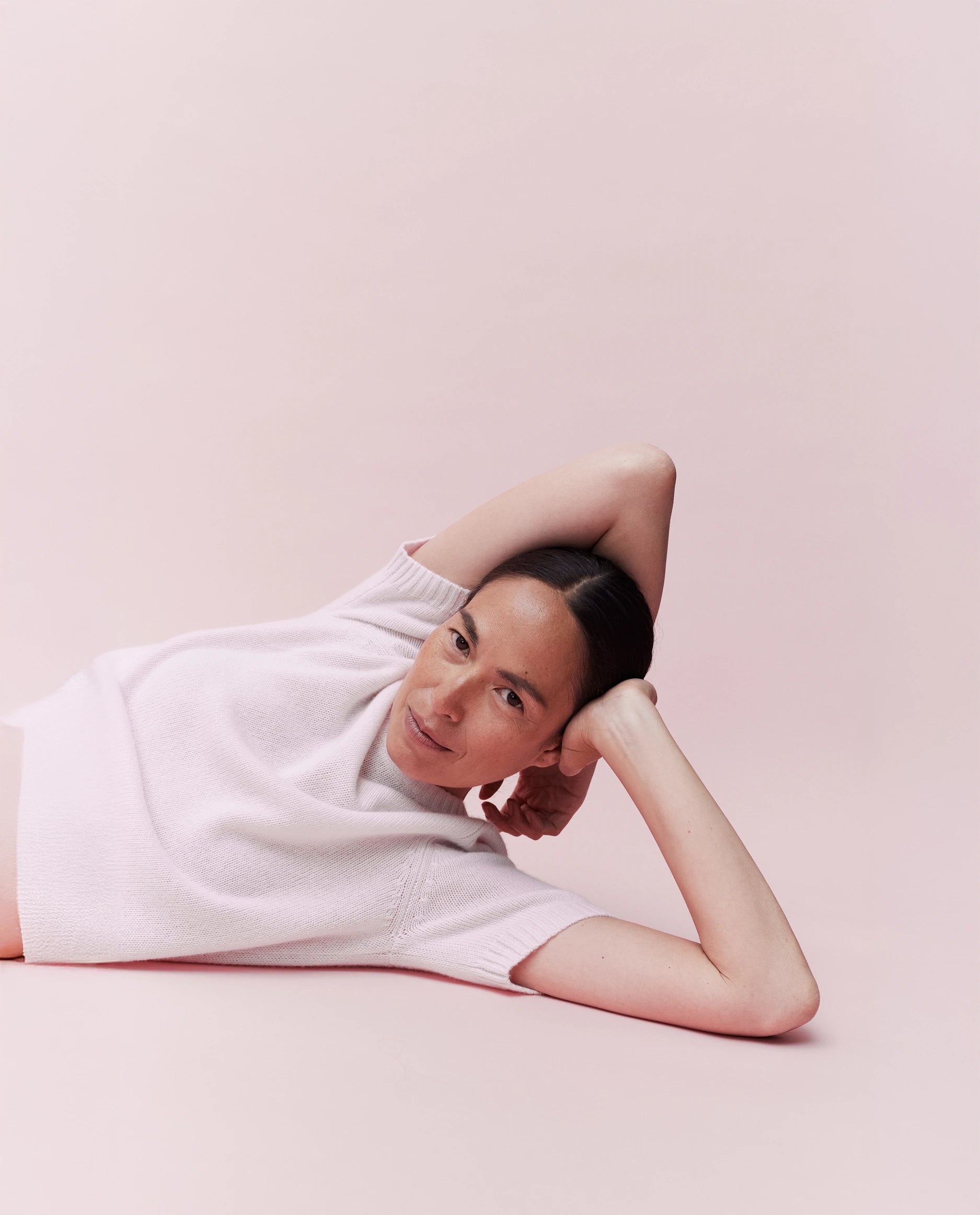 262-11235-60_7907 - Allude - 1/4 Arm 100% Cashmere Active Cashmere Damen Pullover Rose Rundhals SAPG::262-11235 Spring/Summer 2026