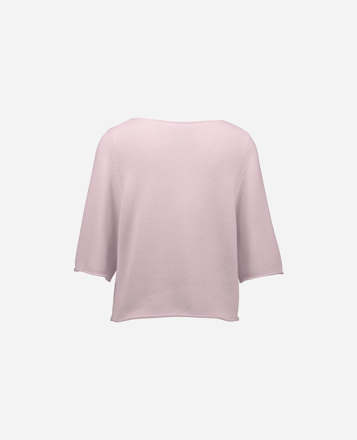 262-15033-60_2 - Allude - 30% Cashmere 70% Baumwolle Baumwolle Damen Halbarm Pullover Rose SAPG::262-15033 Spring/Summer 2026 U-Boot