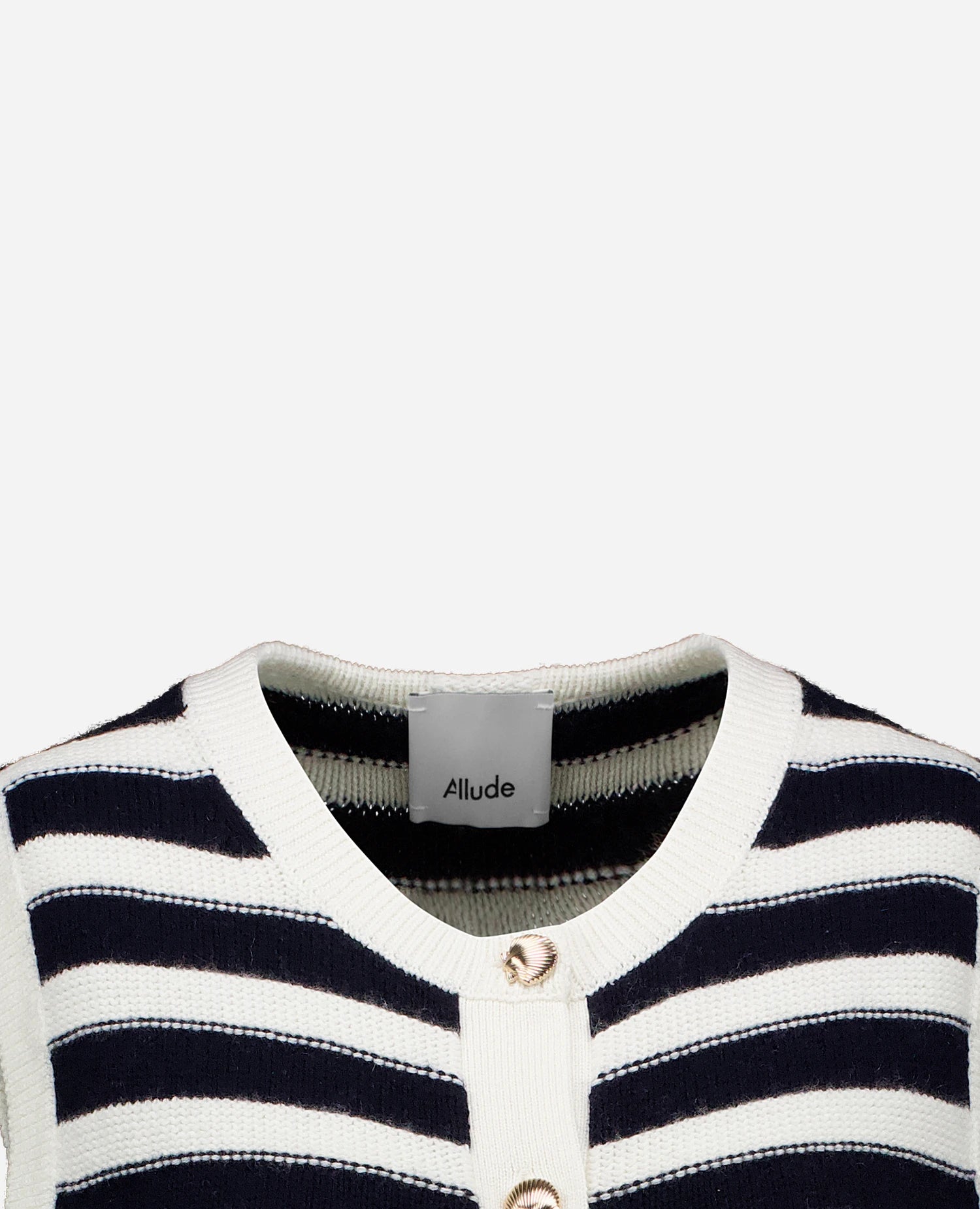 262-15042-4014_3 - Allude - 30% Cashmere 70% Baumwolle Baumwolle Damen SAPG::262-15042 Spring/Summer 2026 Weiß Weste