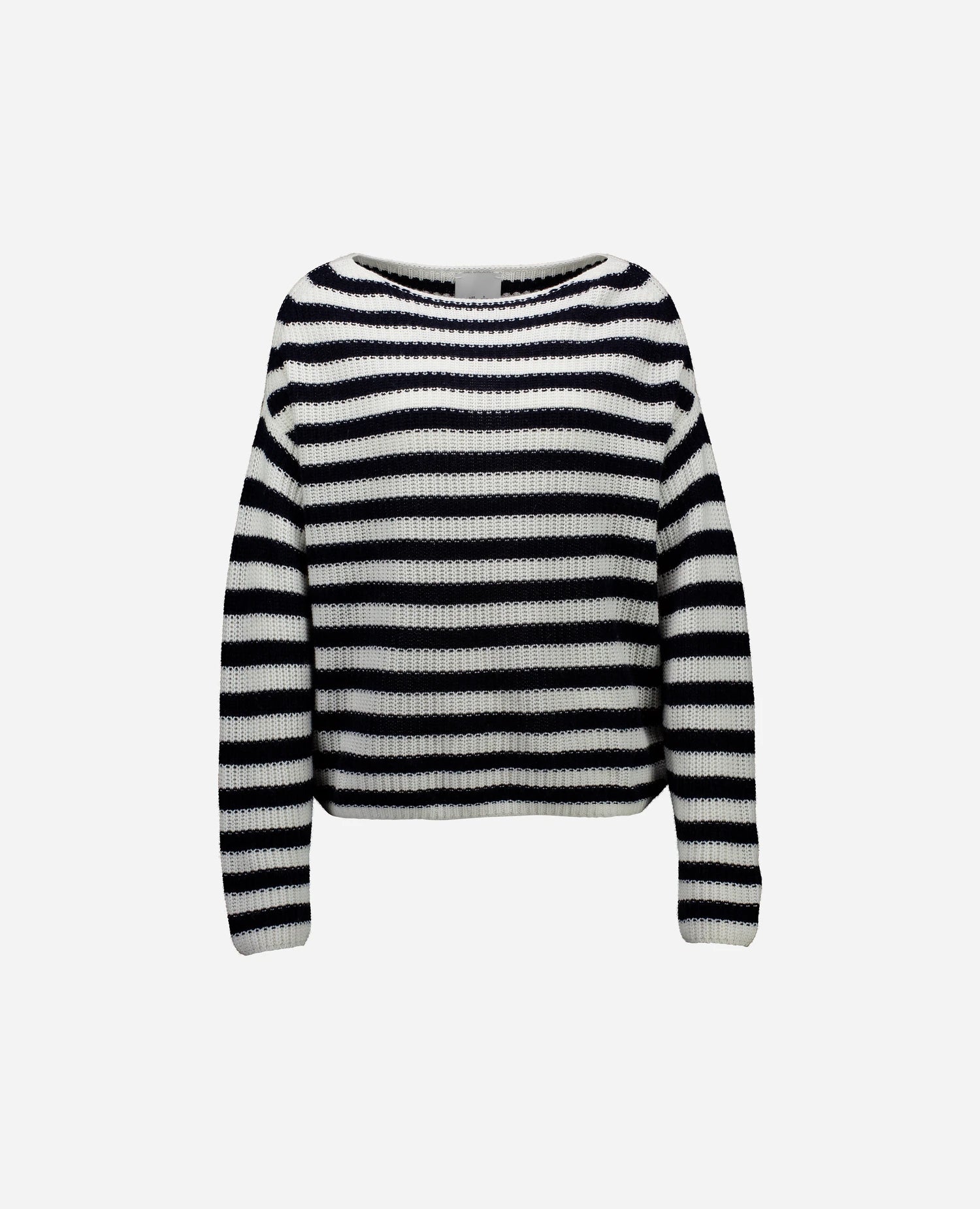 262-15044-4014_1 - Allude - 30% Cashmere 70% Baumwolle Baumwolle Damen Langarm Pullover SAPG::262-15044 Spring/Summer 2026 U-Boot Weiß