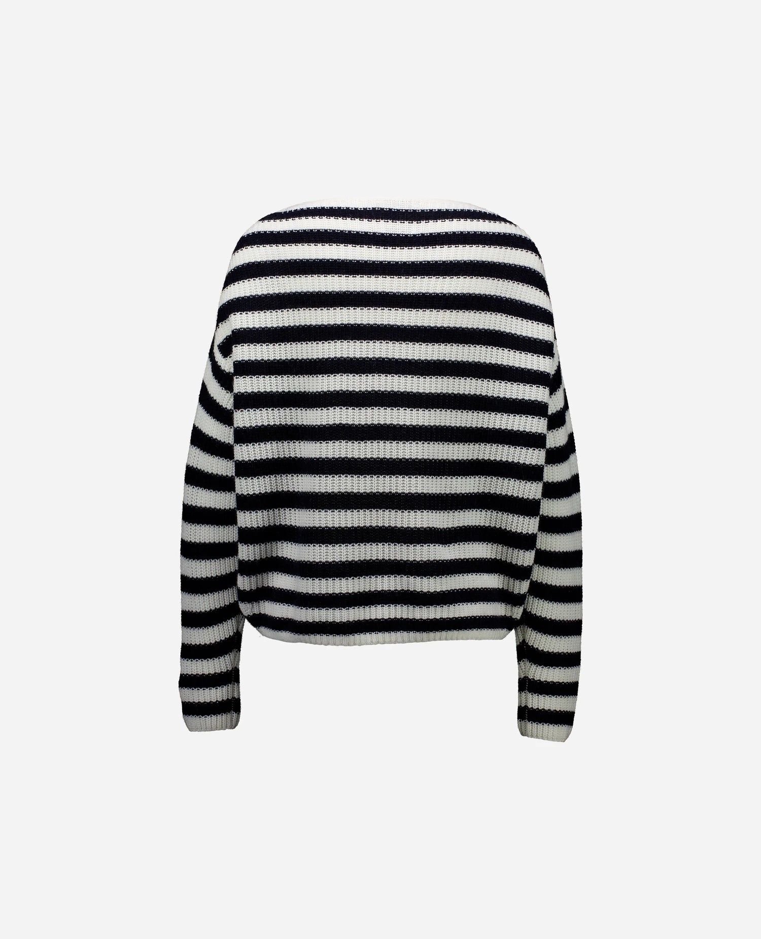 262-15044-4014_2 - Allude - 30% Cashmere 70% Baumwolle Baumwolle Damen Langarm Pullover SAPG::262-15044 Spring/Summer 2026 U-Boot Weiß