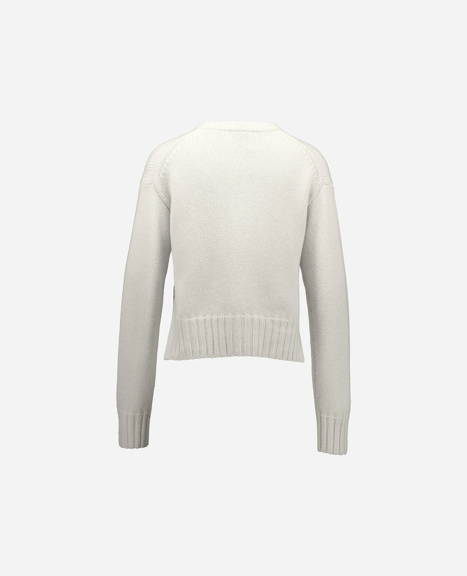 262-17000-40_2 - Allude - 30% Cashmere 70% Wolle Damen Langarm Rundhals SAPG::262-17000 Spring/Summer 2026 Strickjacke Weiß Wolle