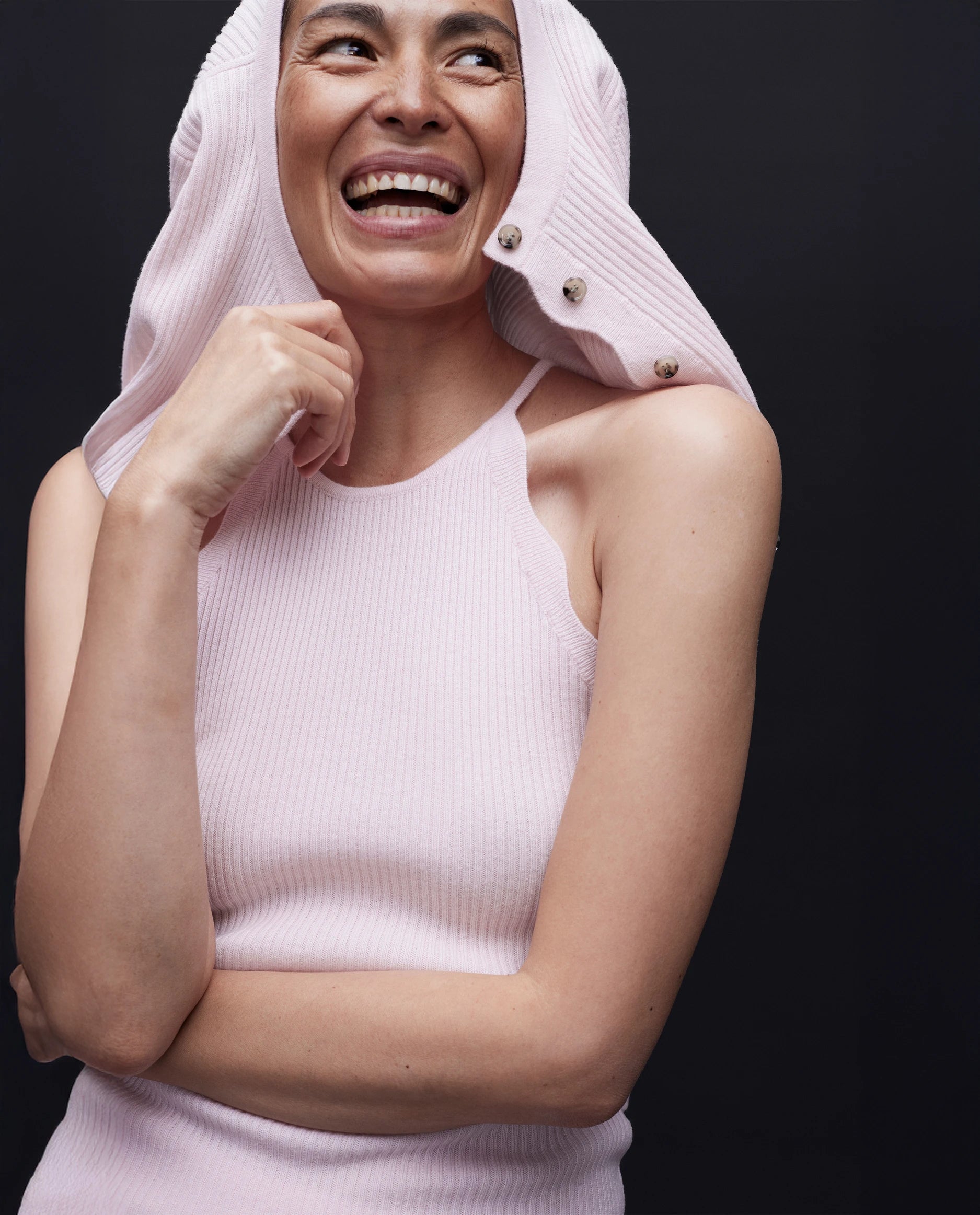 262-17032-60_11507 - Allude - 30% Cashmere 70% Wolle Active Damen NEW Rose Rundhals SAPG::262-17032 Spring/Summer 2026 Top Wolle