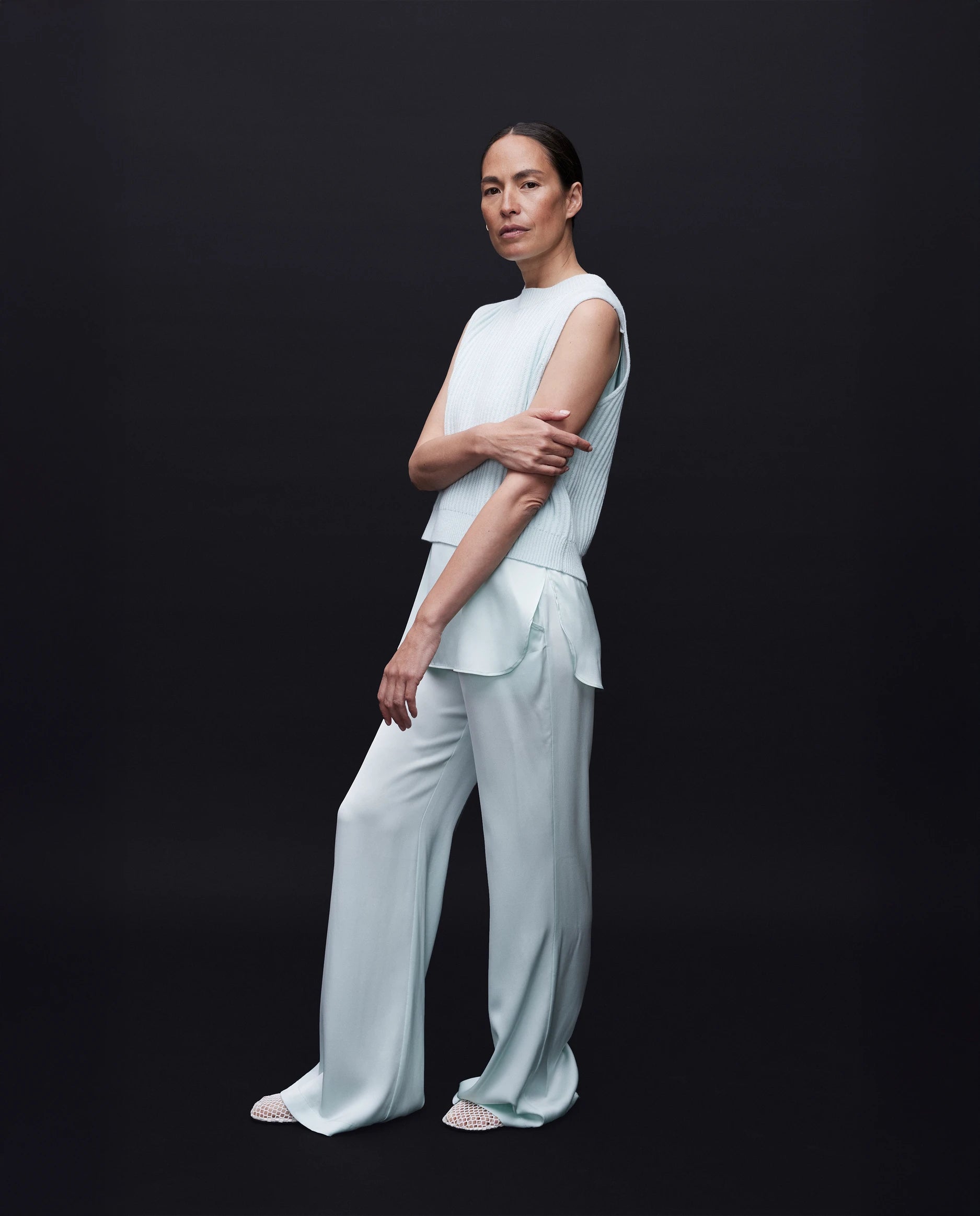 262-17623-30_0455 - Allude - 30% Cashmere 70% Wolle Active Damen Grün Pullover Rundhals SAPG::262-17623 Spring/Summer 2026 Wolle