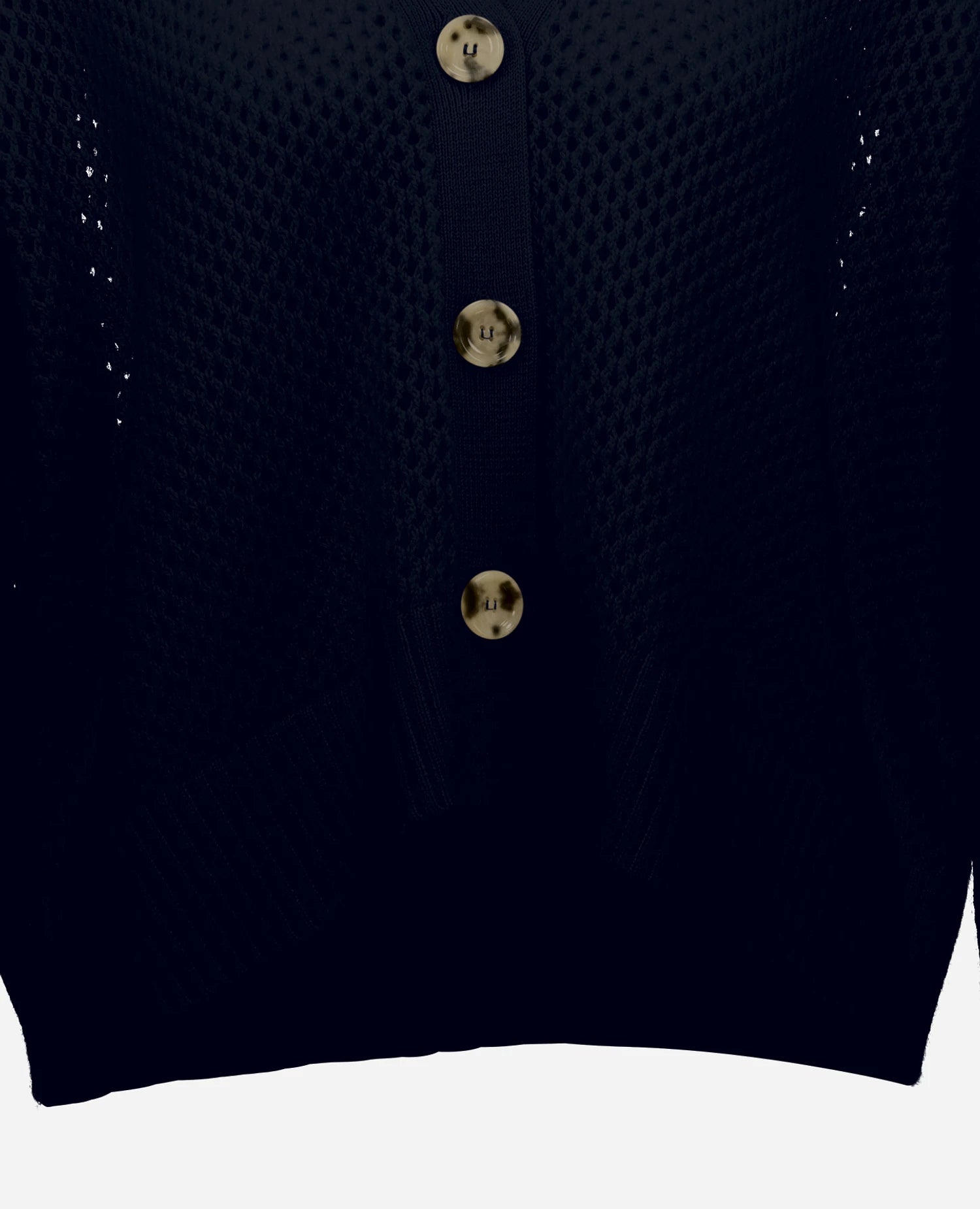 262-17645-14_4 - Allude - 30% Cashmere 70% Wolle Damen Langarm Navy SAPG::262-17645 Spring/Summer 2026 Strickjacke V-Ausschnitt Wolle