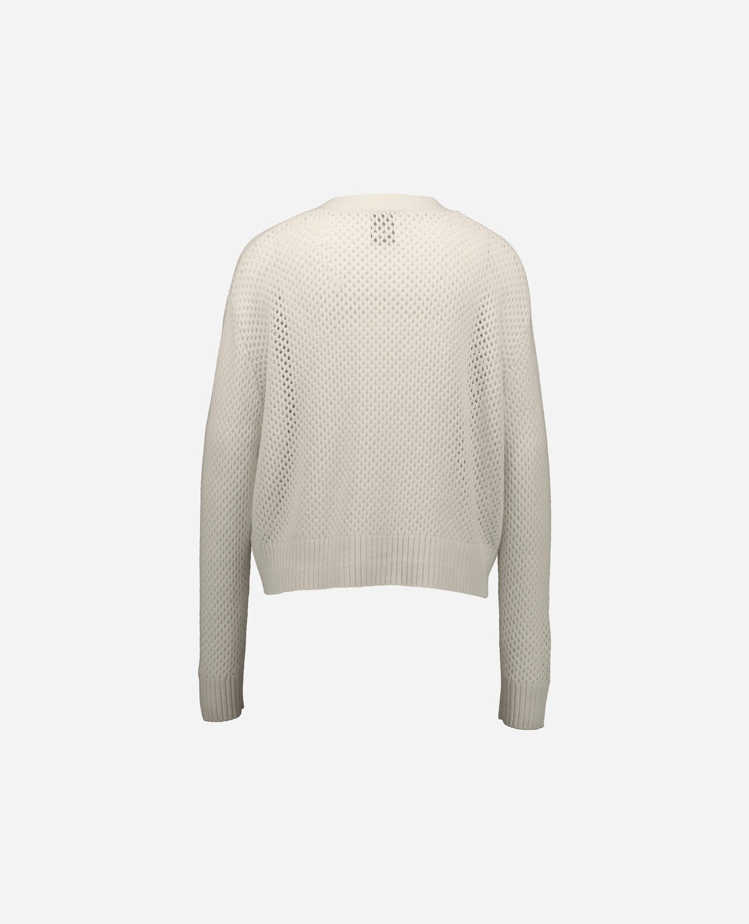 262-17645-41_2 - Allude - 30% Cashmere 70% Wolle Creme Damen Langarm SAPG::262-17645 Spring/Summer 2026 Strickjacke V-Ausschnitt Wolle