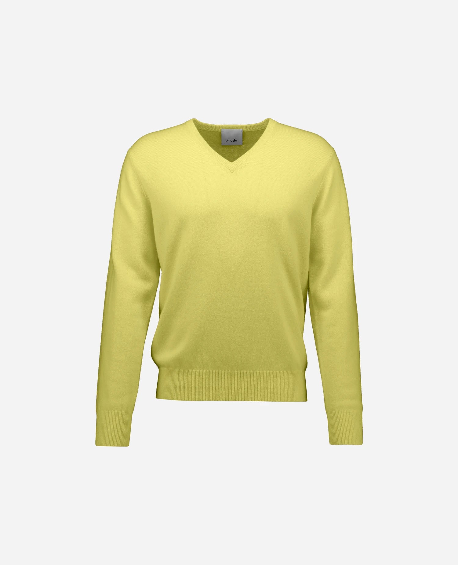 262-30020-21_1 - Allude - 100% Cashmere Active Cashmere Gelb Herren Langarm NEW Pullover SAPG::262-30020 Spring/Summer 2026 V-Ausschnitt