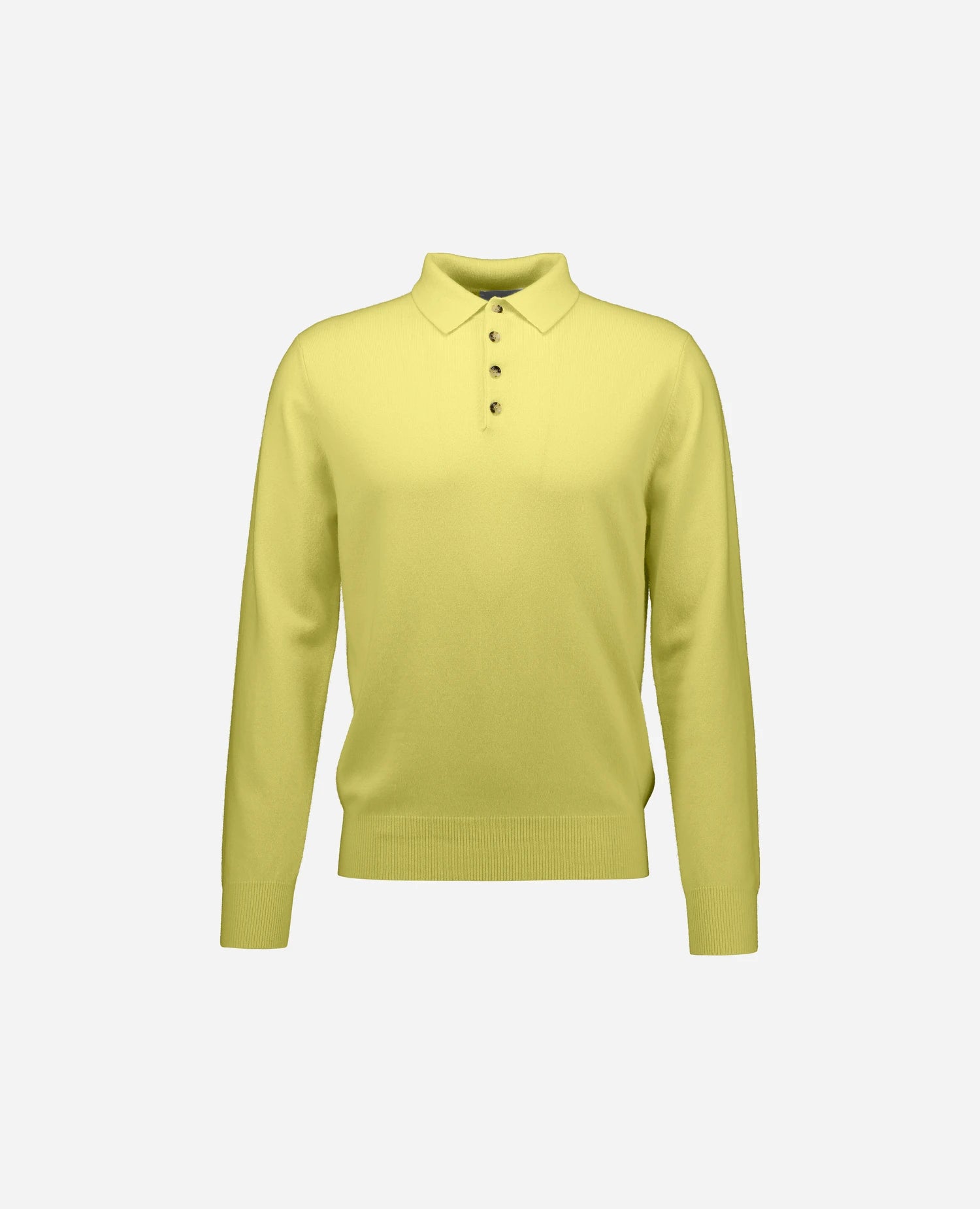 262-30023-21_1 - Allude - 100% Cashmere Active Cashmere Gelb Herren Langarm NEW Polo Pullover SAPG::262-30023 Spring/Summer 2026