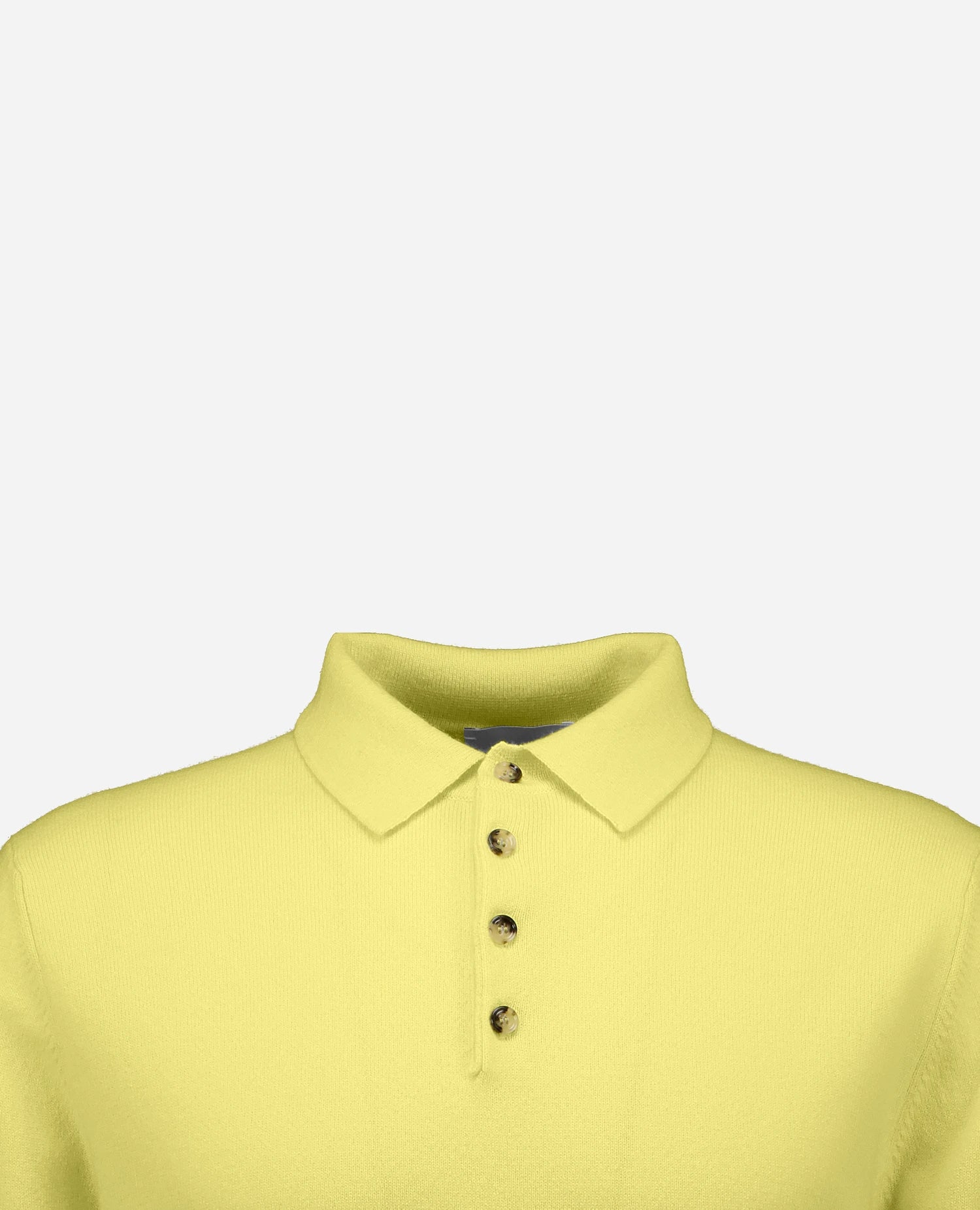 262-30023-21_3 - Allude - 100% Cashmere Active Cashmere Gelb Herren Langarm NEW Polo Pullover SAPG::262-30023 Spring/Summer 2026