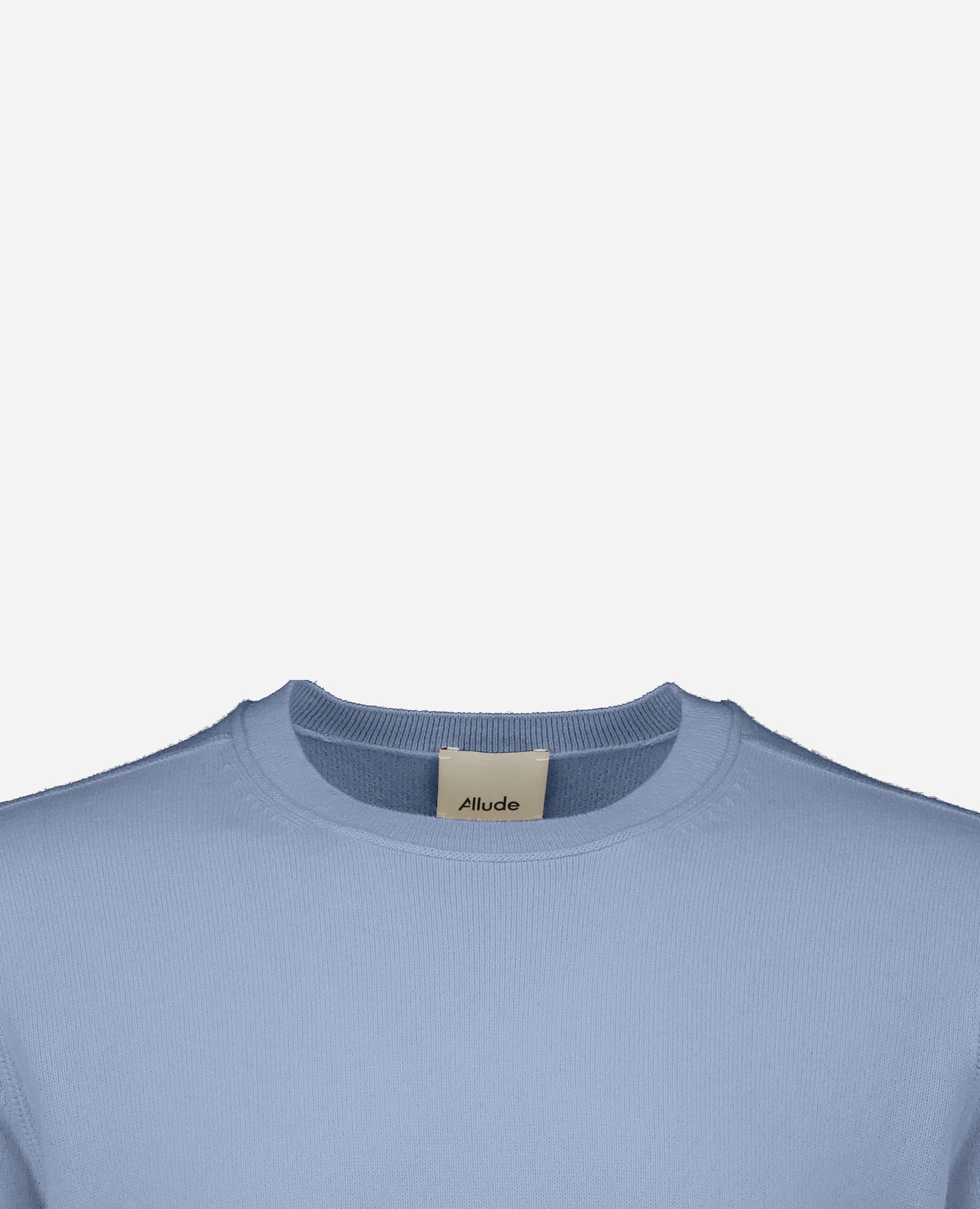 262-35002-11_3 - Allude - 1/4 Arm 30% Cashmere 70% Baumwolle Baumwolle Blau Herren Pullover Rundhals SAPG::262-35002 Spring/Summer 2026