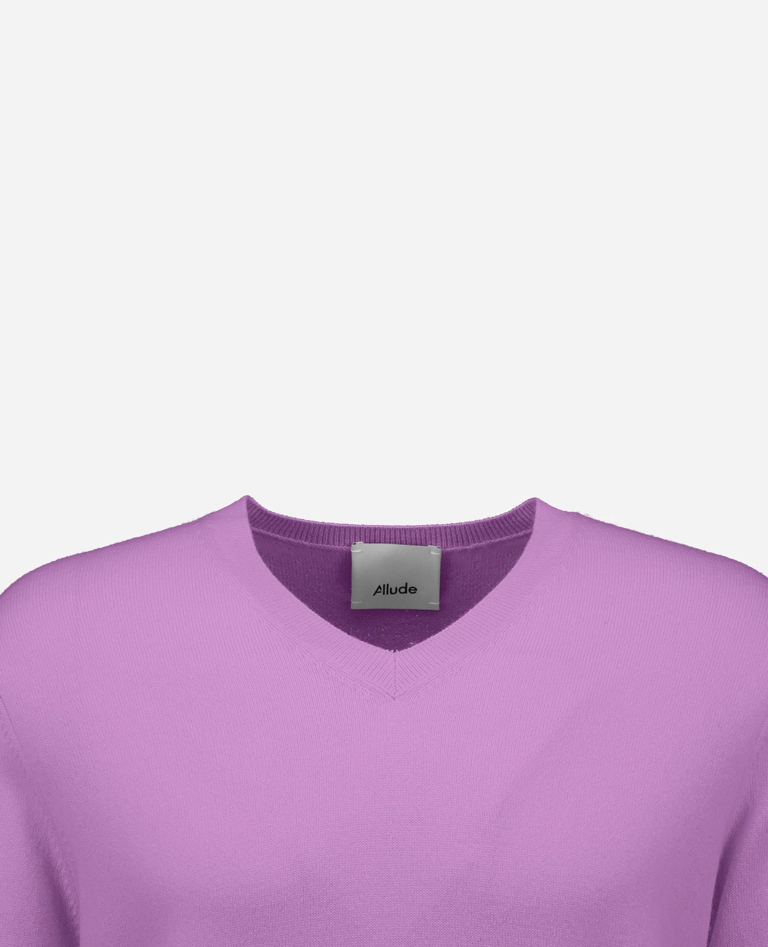 262-37020-70_3 - Allude - 30% Cashmere 70% Wolle Active Herren Langarm Lila Pullover SAPG::262-37020 Spring/Summer 2026 V-Ausschnitt Wolle