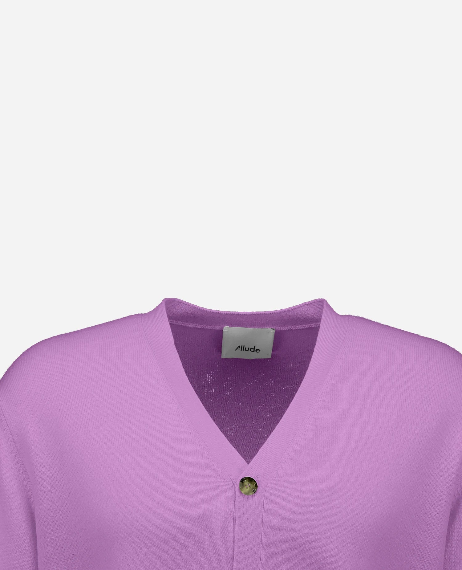 262-37022-70_3 - Allude - 30% Cashmere 70% Wolle Active Herren Langarm Lila NEW SAPG::262-37022 Spring/Summer 2026 Strickjacke V-Ausschnitt Wolle