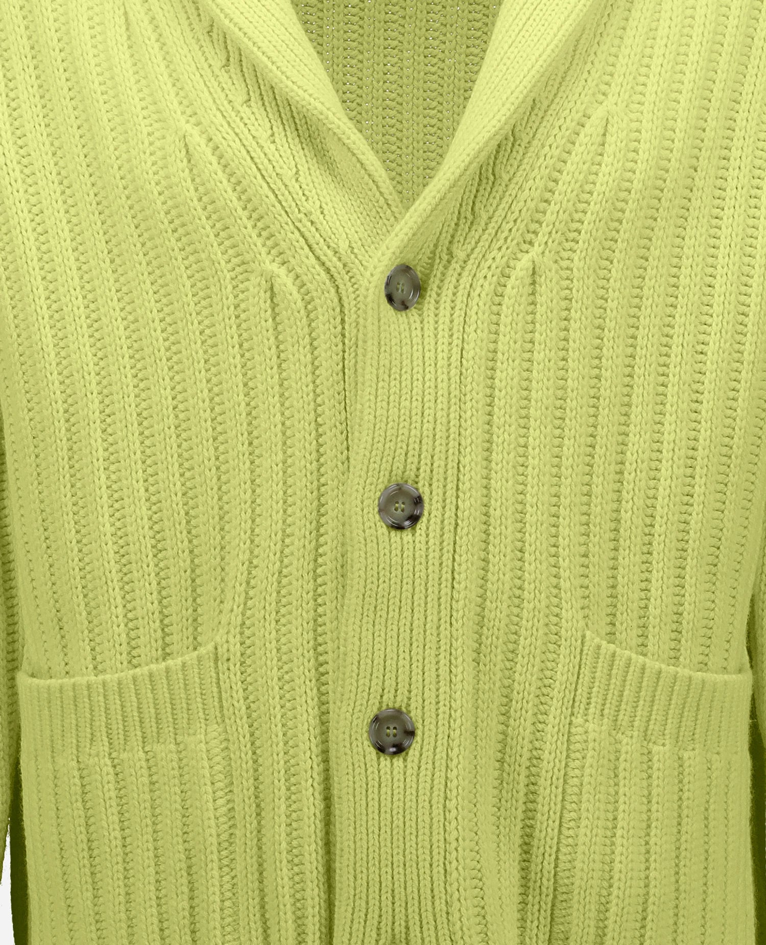 262-37030-20_4 - Allude - 30% Cashmere 70% Wolle Active Gelb Herren Langarm NEW SAPG::262-37030 Schalkragen Spring/Summer 2026 Strickjacke Wolle