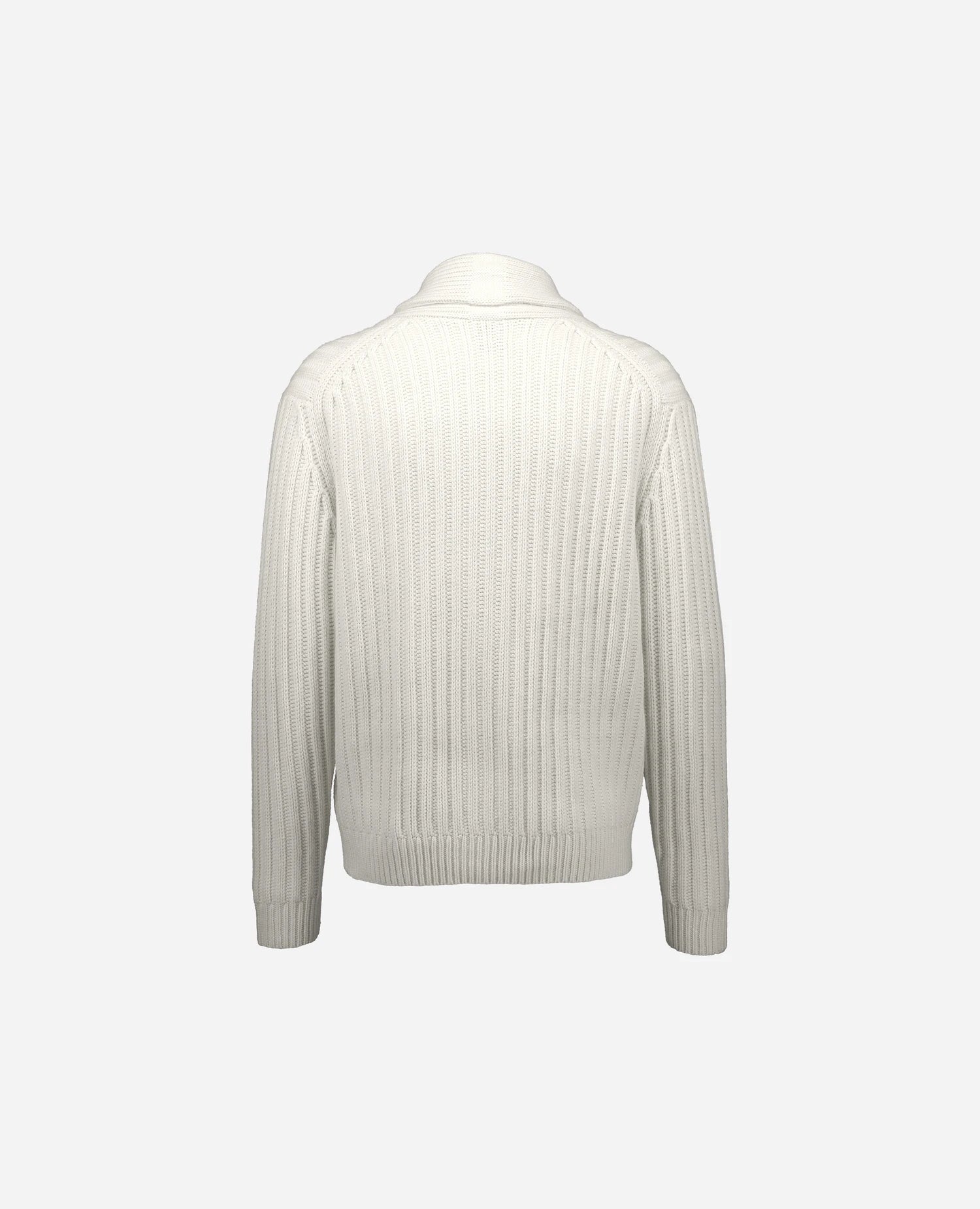 262-37030-40_2 - Allude - 30% Cashmere 70% Wolle Active Herren Langarm NEW SAPG::262-37030 Schalkragen Spring/Summer 2026 Strickjacke Weiß Wolle