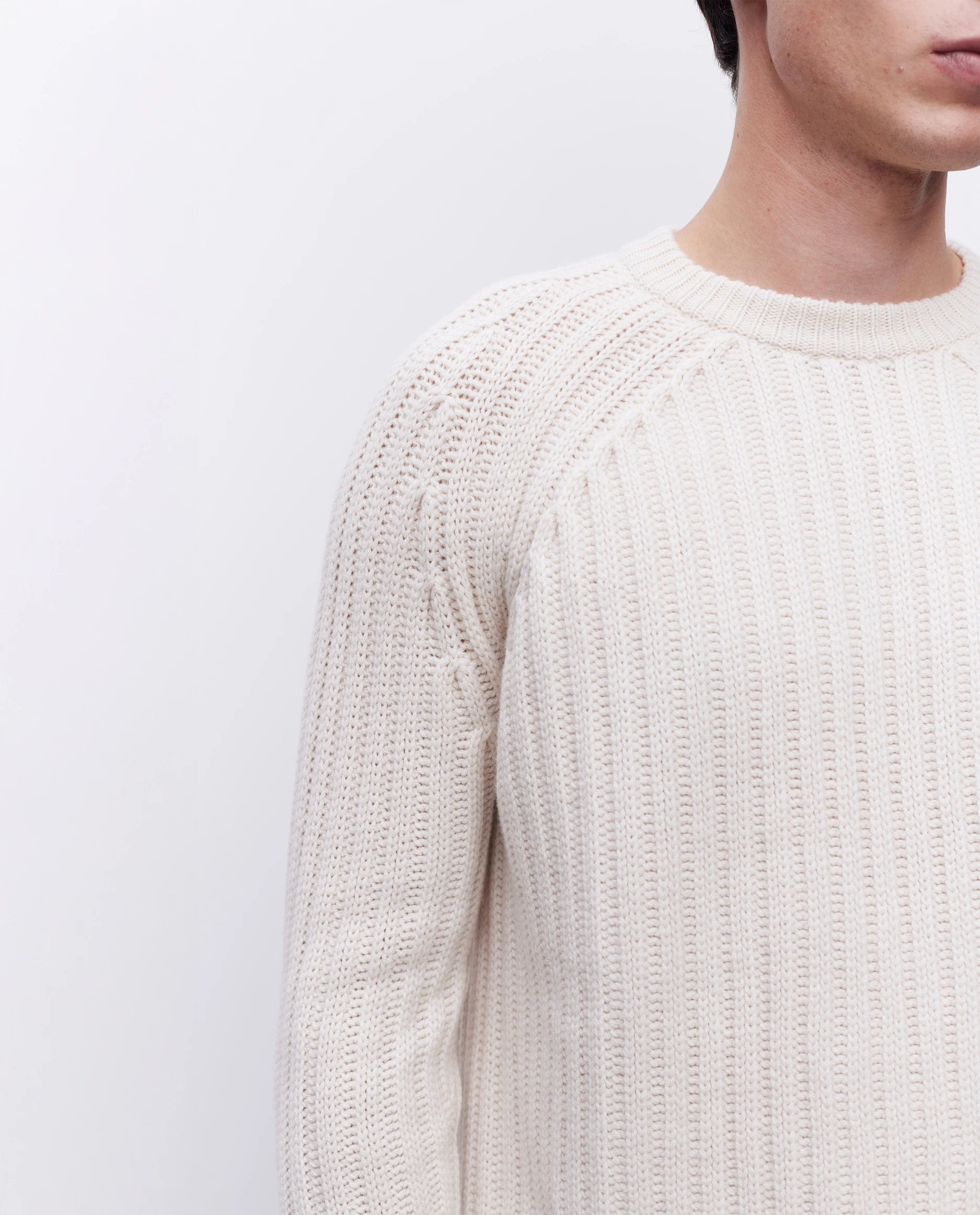 262-37031-41_3483 - Allude - 30% Cashmere 70% Wolle Active Creme Herren Langarm NEW Pullover Rundhals SAPG::262-37031 Spring/Summer 2026 Wolle