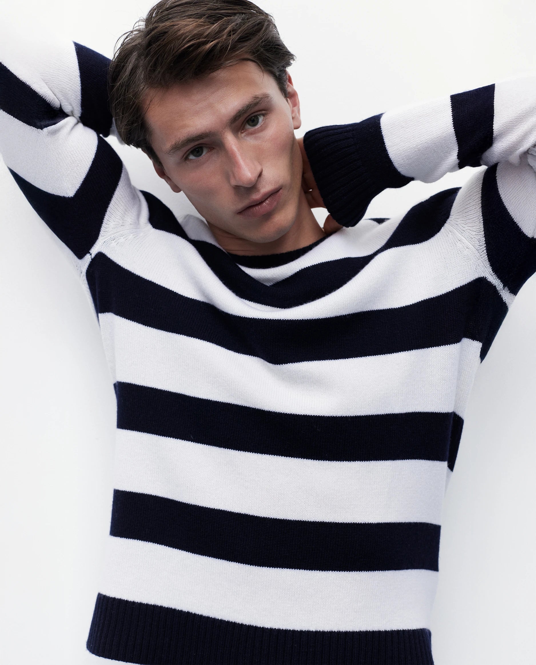 262-37040-1440_0927 - Allude - 30% Cashmere 70% Wolle Active Herren Langarm Navy NEW Pullover Rundhals SAPG::262-37040 Spring/Summer 2026 Wolle