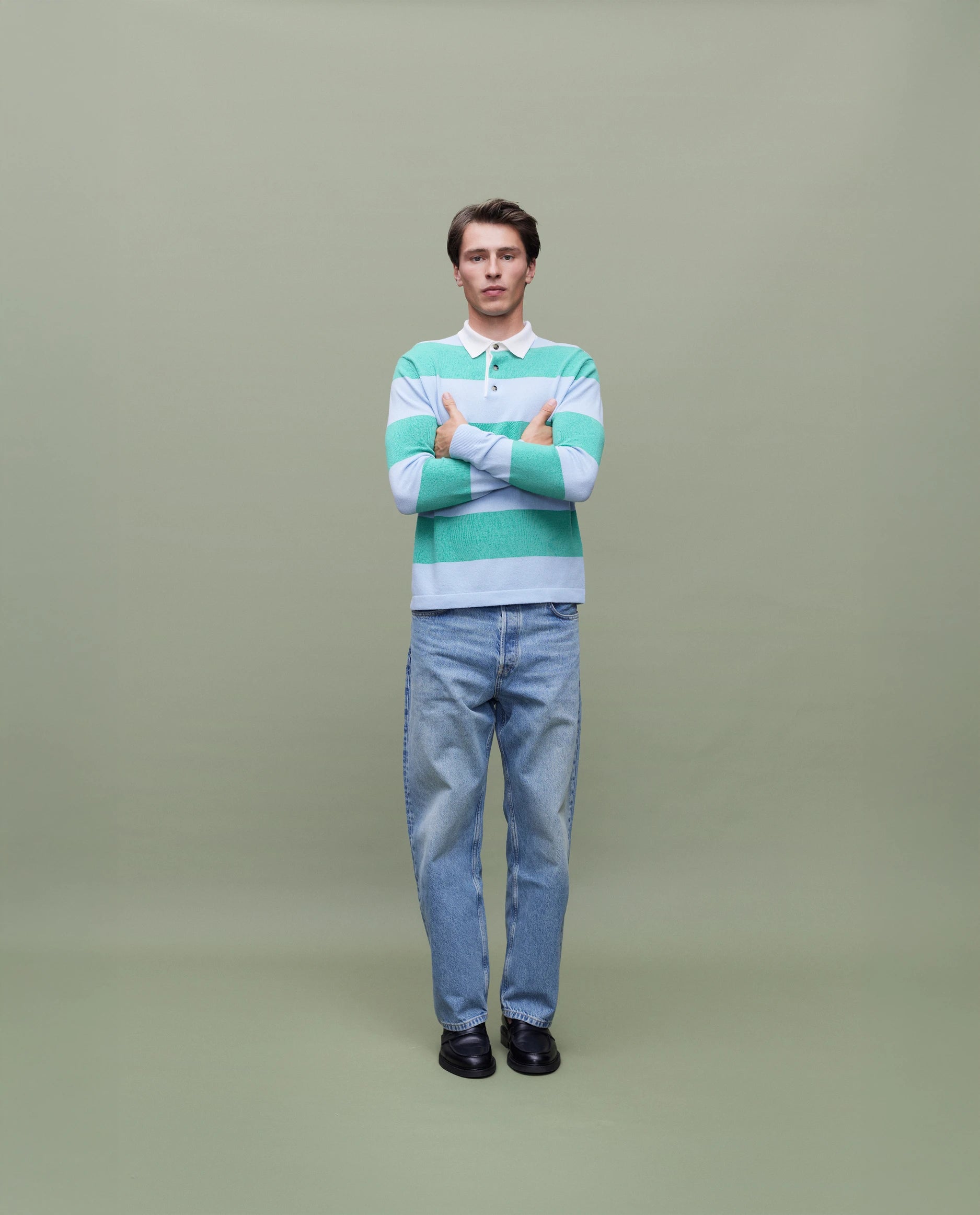 262-37041-3411_5363 - Allude - 30% Cashmere 70% Wolle Active Grün Herren Langarm Pullover SAPG::262-37041 Spring/Summer 2026 Wolle