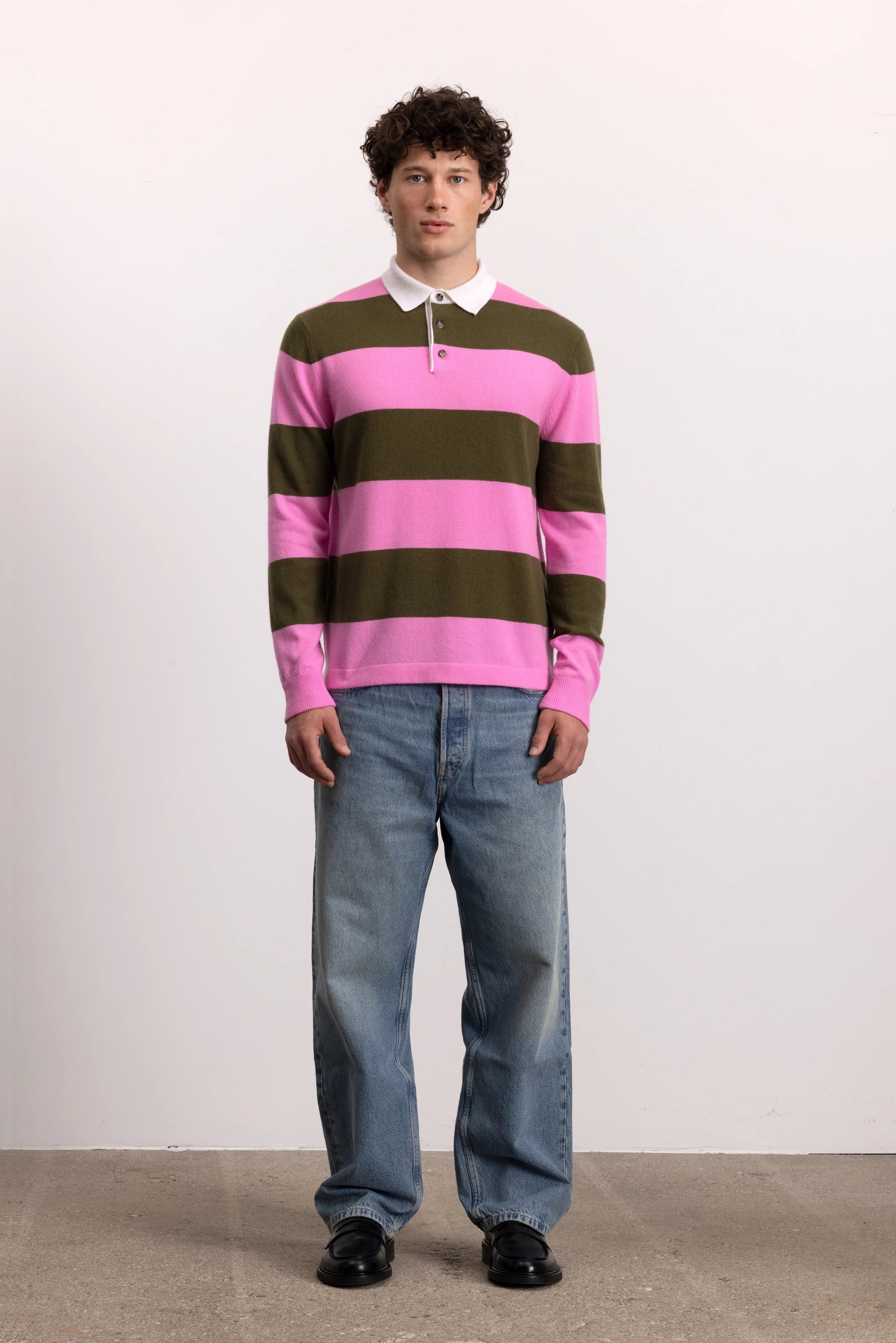 262-37041-3862_5 - Allude - 30% Cashmere 70% Wolle Active Herren Khaki Langarm Pullover SAPG::262-37041 Spring/Summer 2026 Wolle