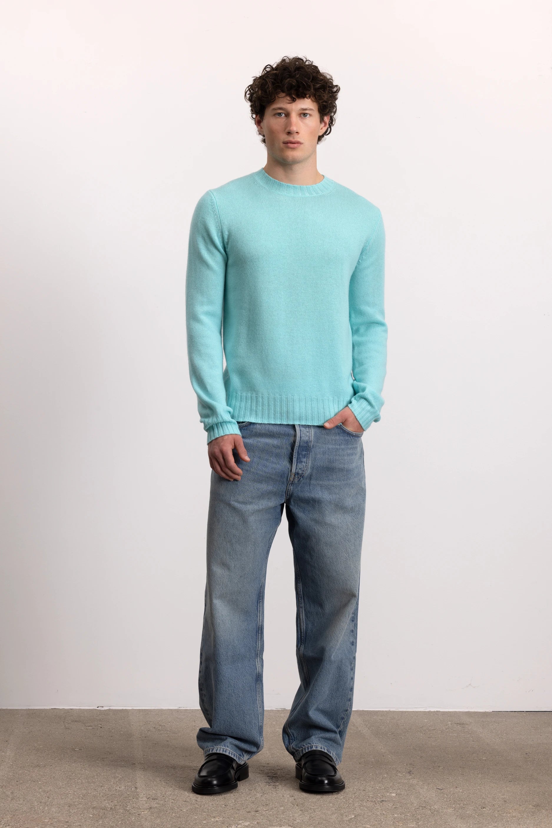 262-37060-31_6 - Allude - 30% Cashmere 70% Wolle Grün Herren Langarm Rundhals SAPG::262-37060 Spring/Summer 2026 Strickjacke Wolle