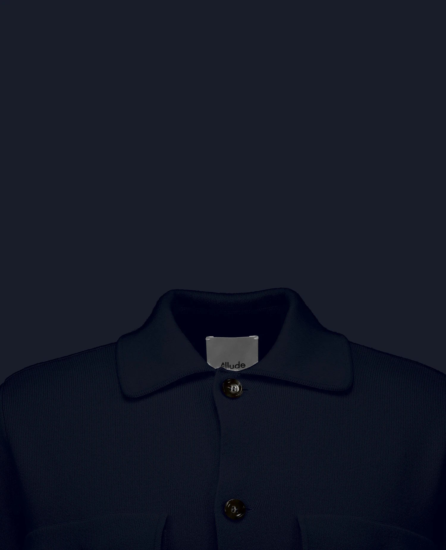 262-37614-14_3 - Allude - 30% Cashmere 70% Wolle Herren Langarm Navy Pullover SAPG::262-37614 Spring/Summer 2026 Wolle