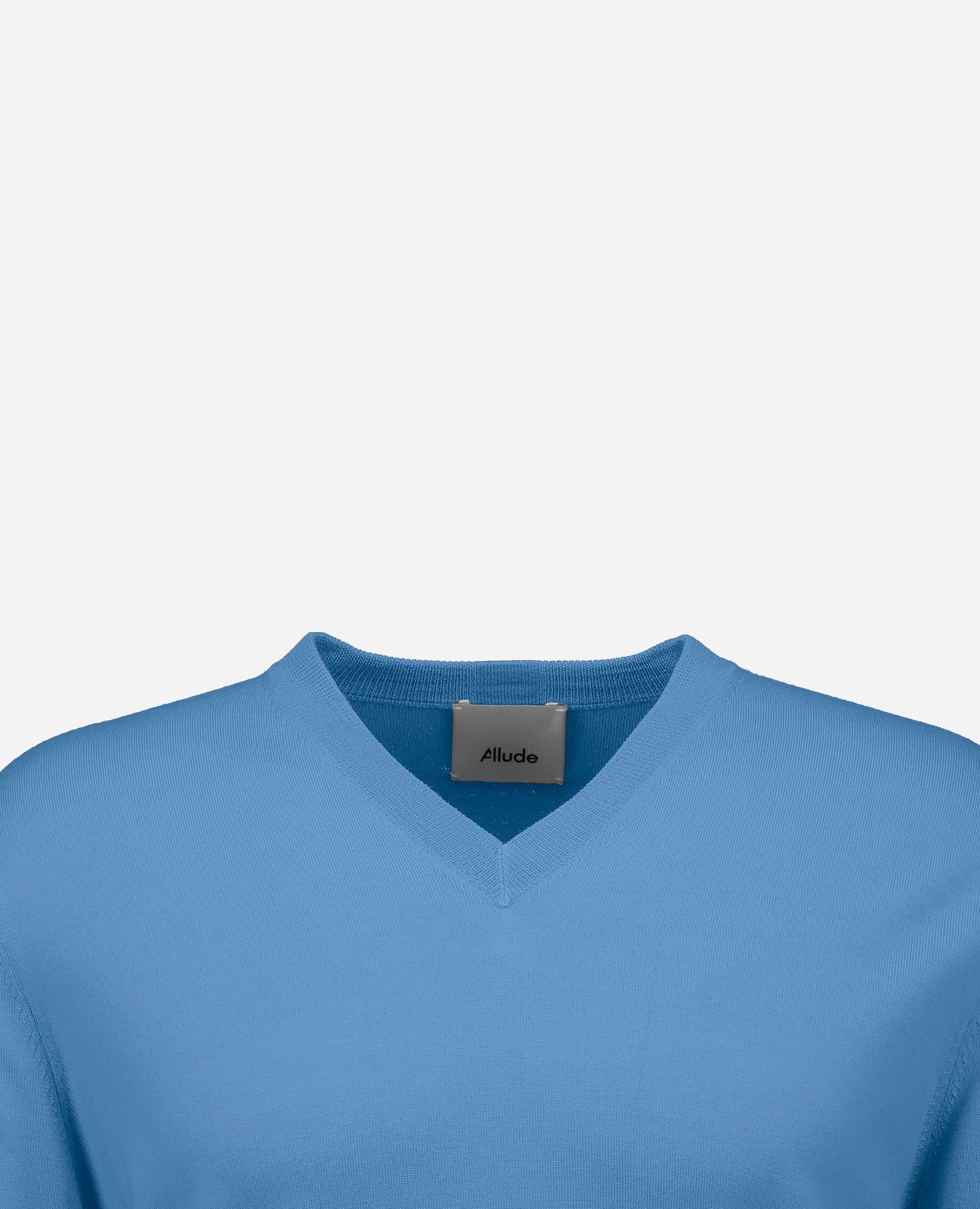 262-69400-416_3 - Allude - 100% Wolle (Merino) Active Blau Herren Langarm NEW Pullover SAPG::262-69400 Spring/Summer 2026 V-Ausschnitt Wolle