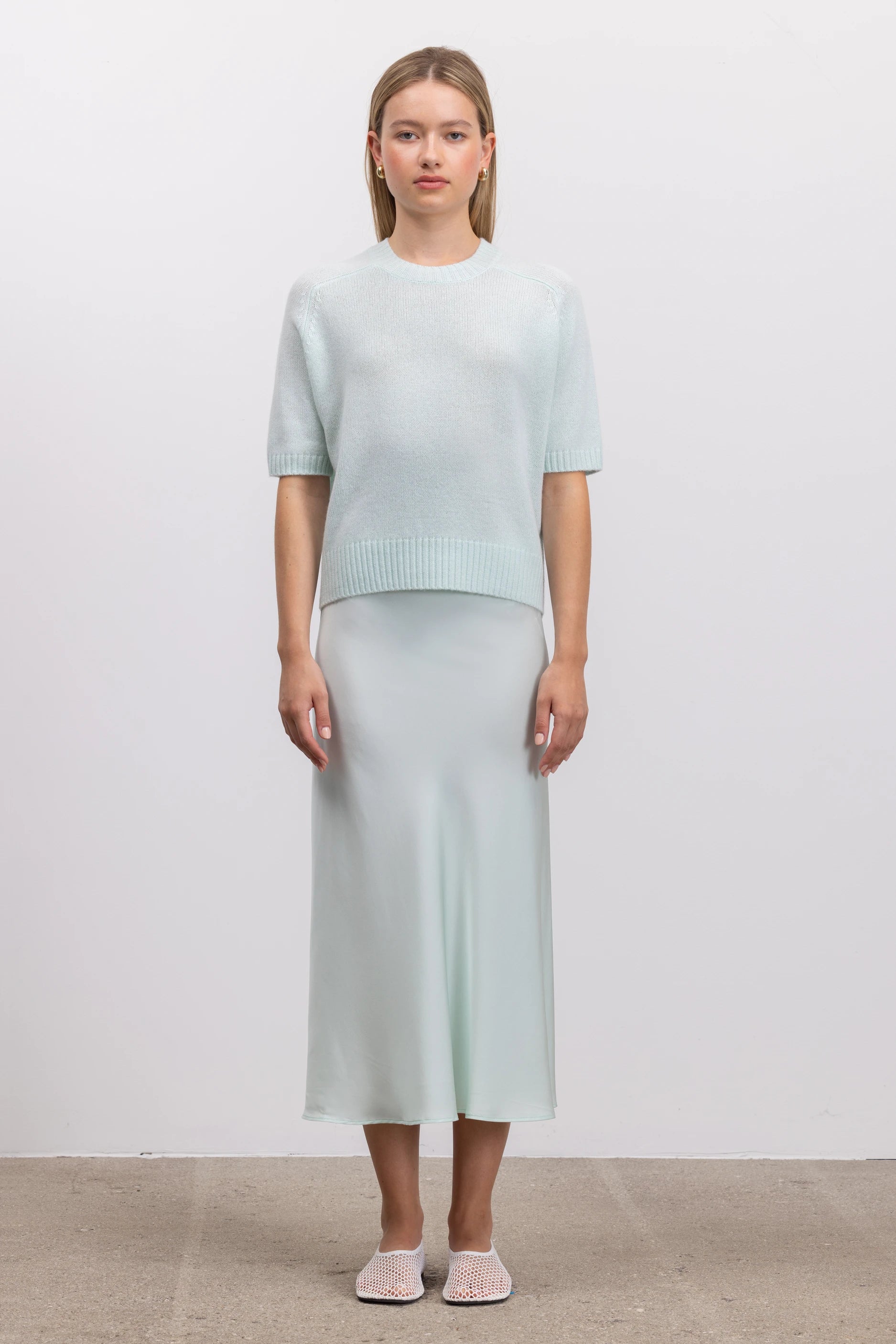 262-84005-30_5 - Allude - 7% Elastan 93% Seide Active Damen Grün Rock SAPG::262-84005 Seide Spring/Summer 2026 Unterteile