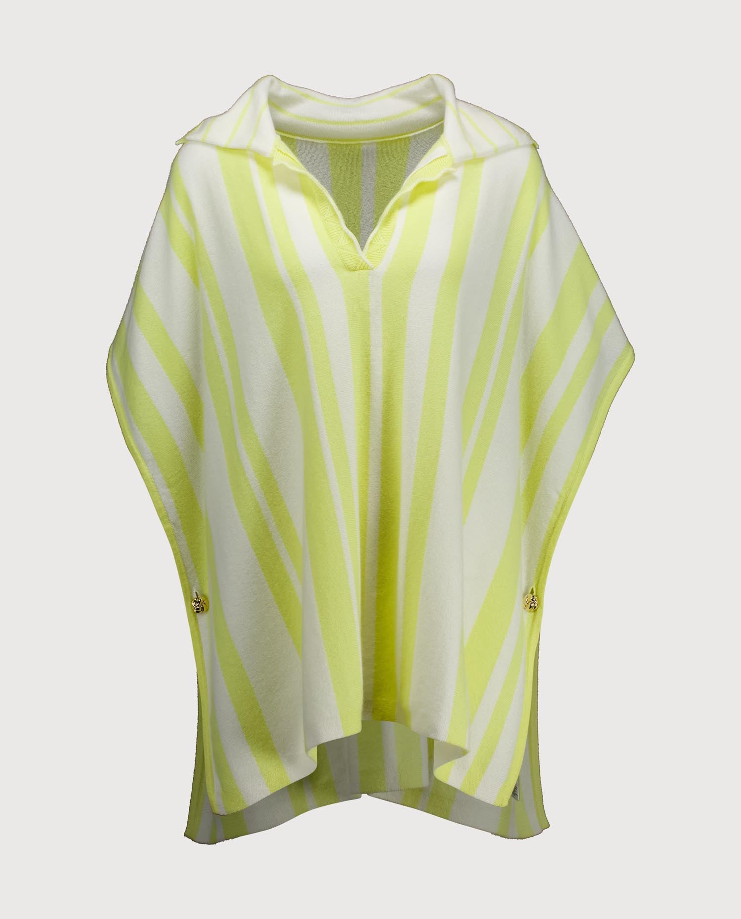 263-20010-2040_1 - Allude - 100% Cashmere Active Capsule Summer 2026 Cashmere Damen Gelb Halbarm NEW Poncho SAPG::263-20010 Spring/Summer 2026