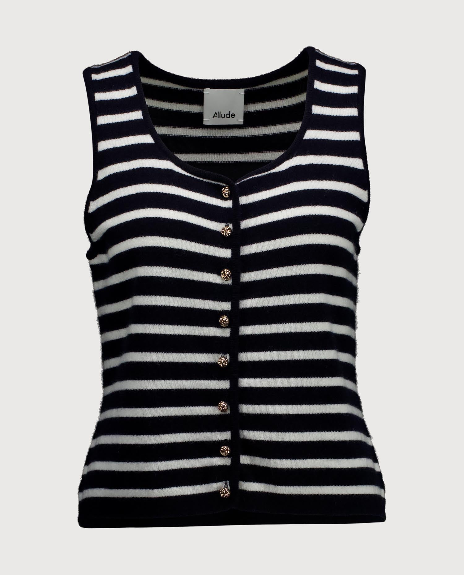 263-20014-1440_1 - Allude - 100% Cashmere Active Capsule Summer 2026 Cashmere Damen Navy NEW SAPG::263-20014 Spring/Summer 2026 Weste