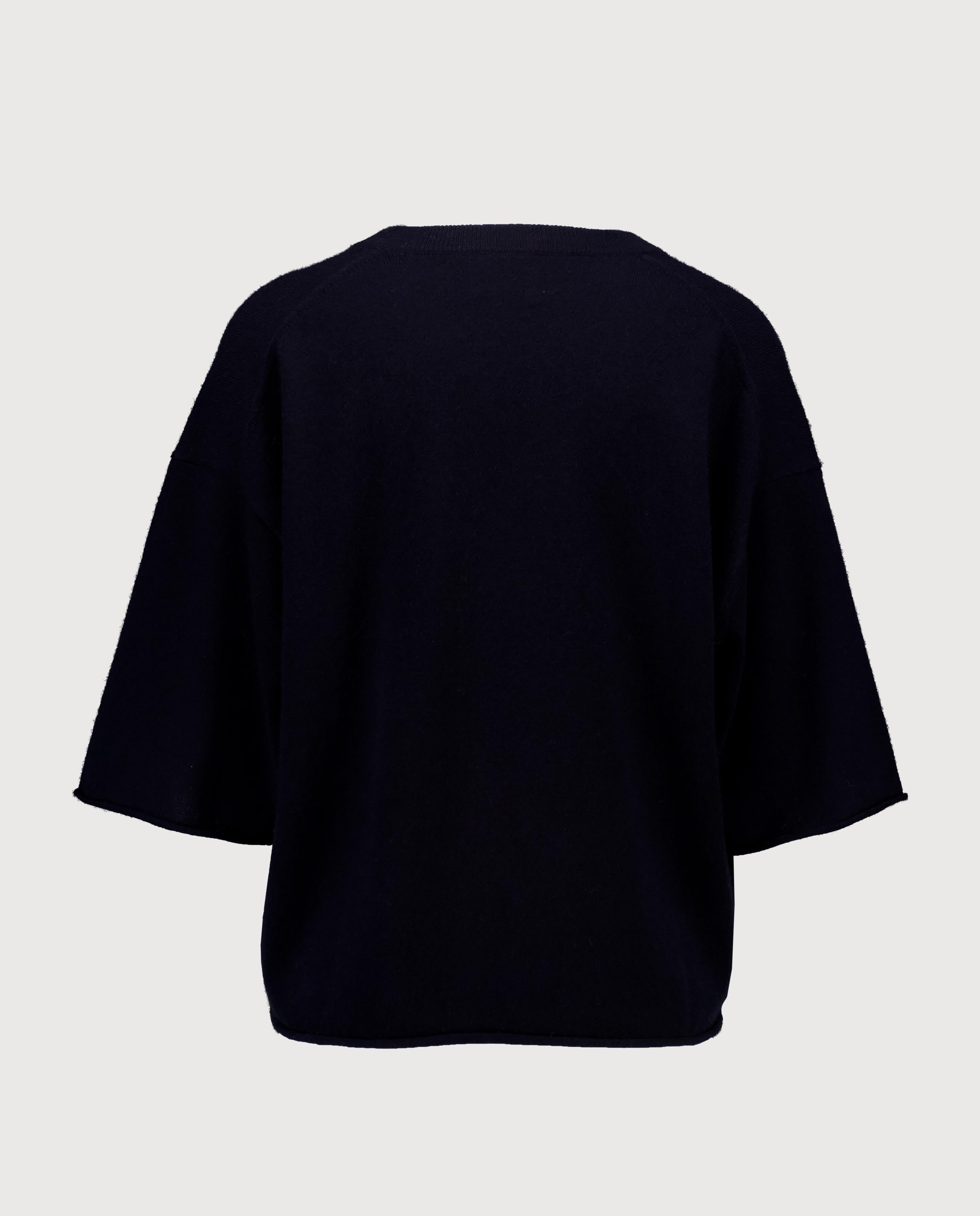 263-20023-14_2 - Allude - 1/4 Arm 100% Cashmere Active Capsule Summer 2026 Cashmere Damen Navy NEW Pullover Rundhals SAPG::263-20023 Spring/Summer 2026