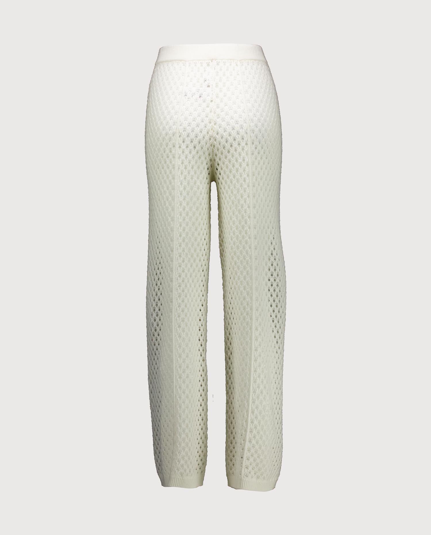 263-20602-40_2 - Allude - 30% Cashmere 70% Wolle Active Capsule Summer 2026 Damen Hose NEW SAPG::263-20602 Spring/Summer 2026 Weiß Wolle