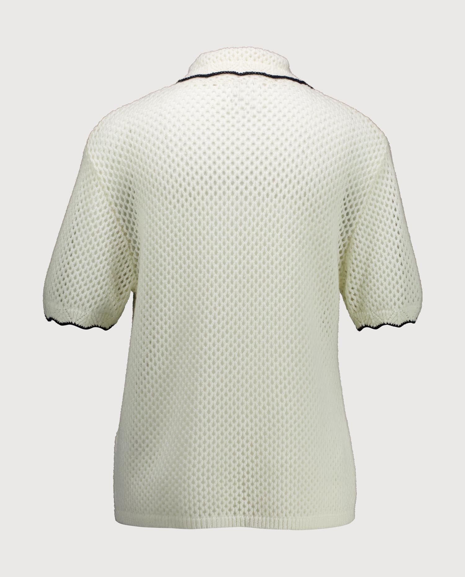 263-20622-4014_2 - Allude - 1/4 Arm 30% Cashmere 70% Wolle Active Capsule Summer 2026 Damen NEW Polo Pullover SAPG::263-20622 Spring/Summer 2026 Weiß Wolle